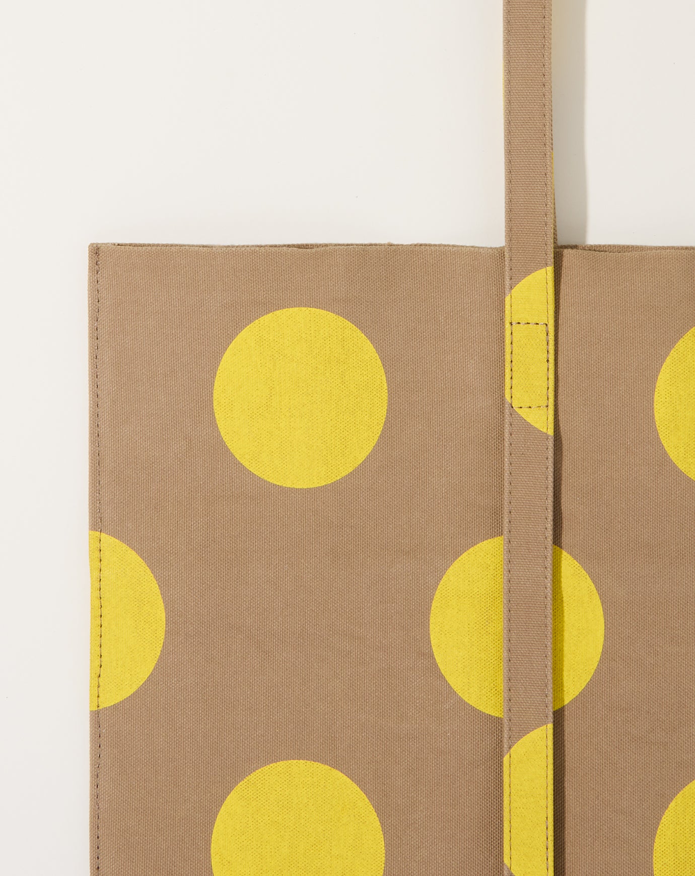 Amiacalva Washed Canvas Tote 2nd Dot in Yellow