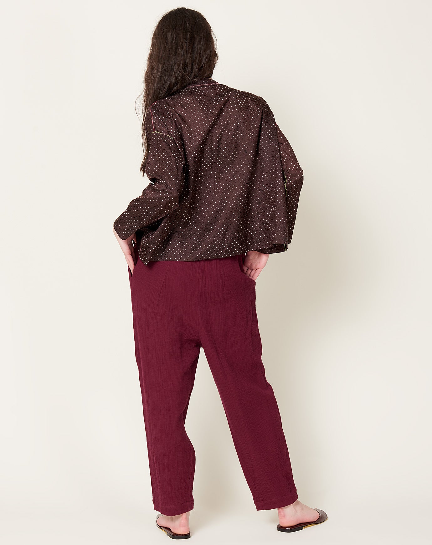 Anaak Prima Arabesque Pants in Wine