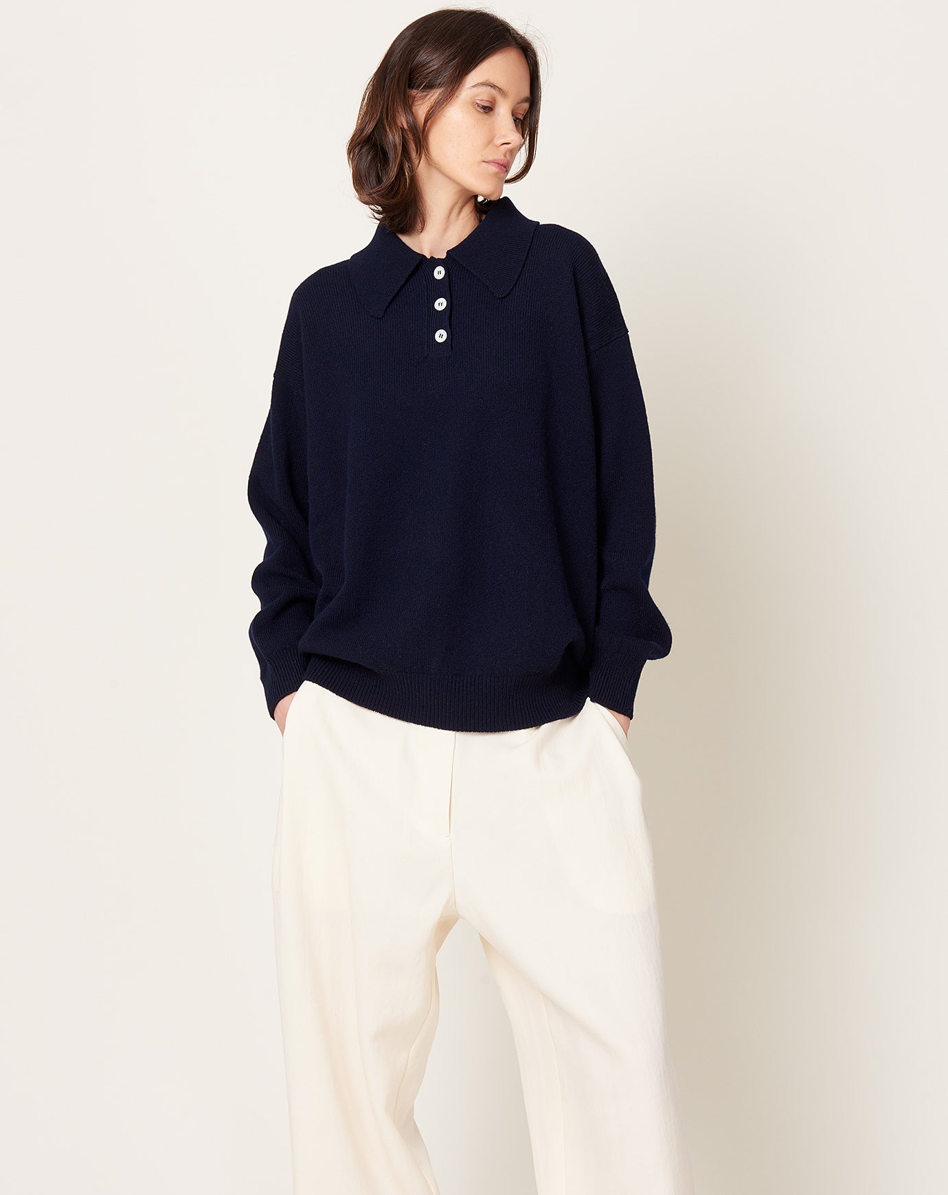 &Daughter Edith Polo Shirt in Navy