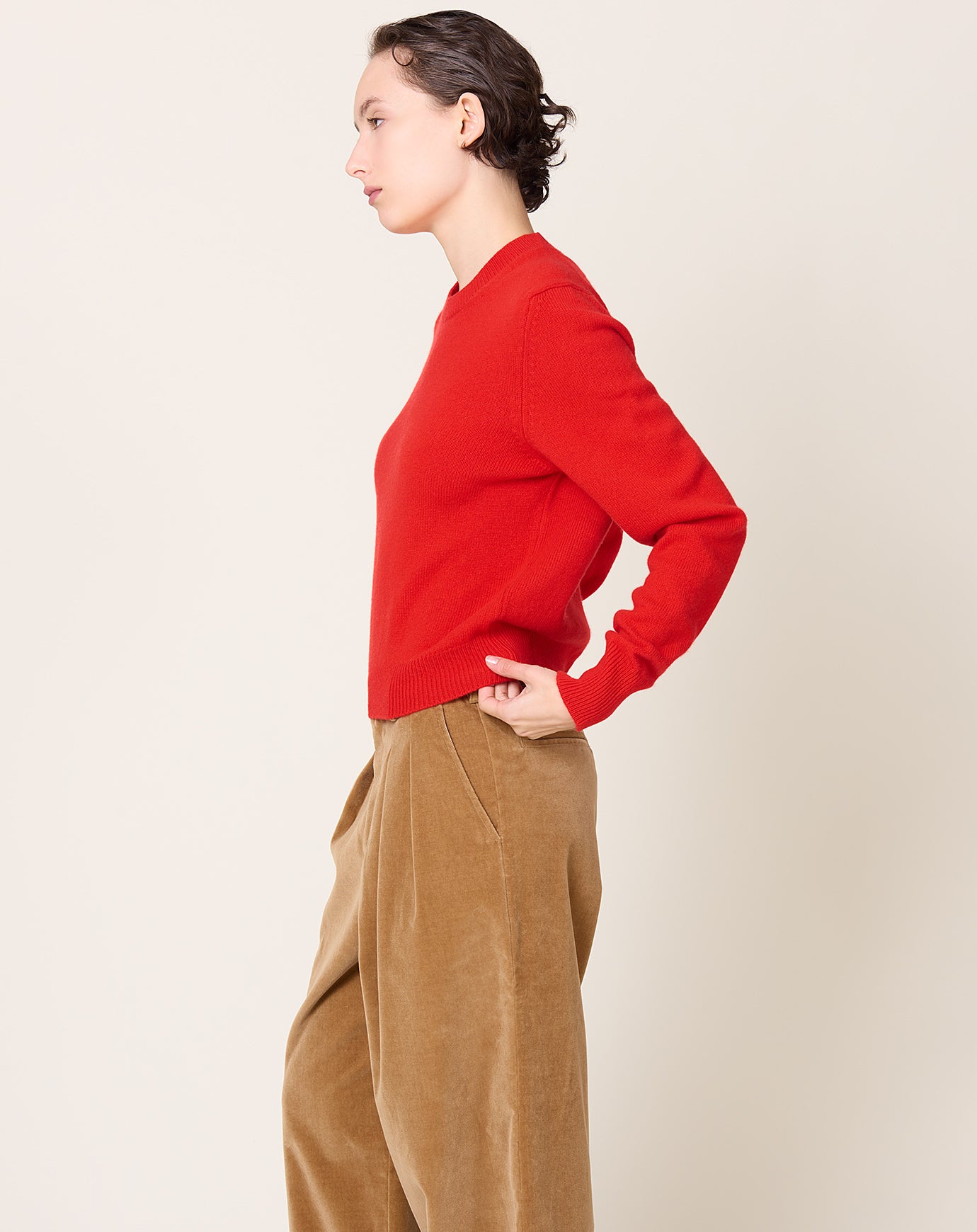 &Daughter Silgo Crewneck in Poppy Red