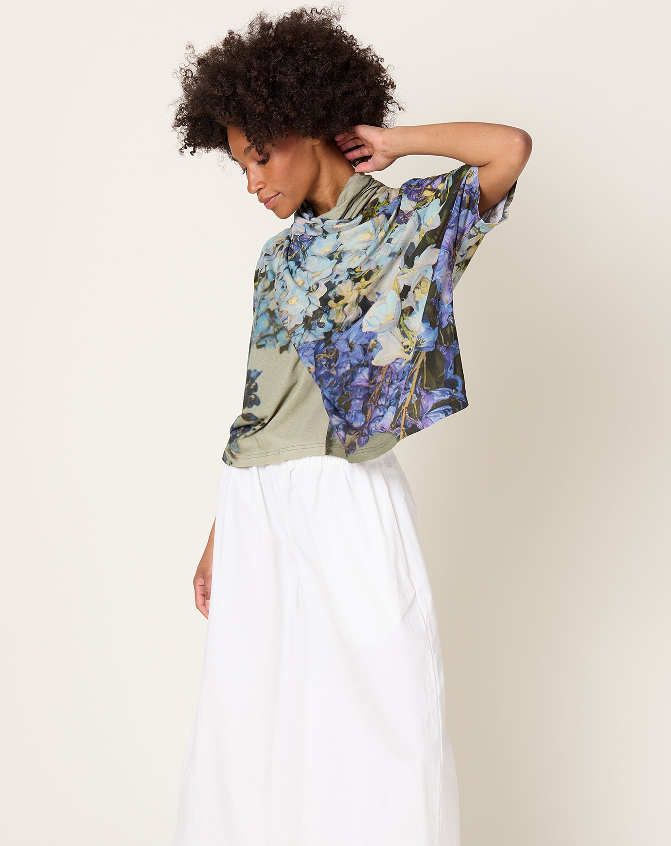 Anntian Peak Jersey Top in PRINT A