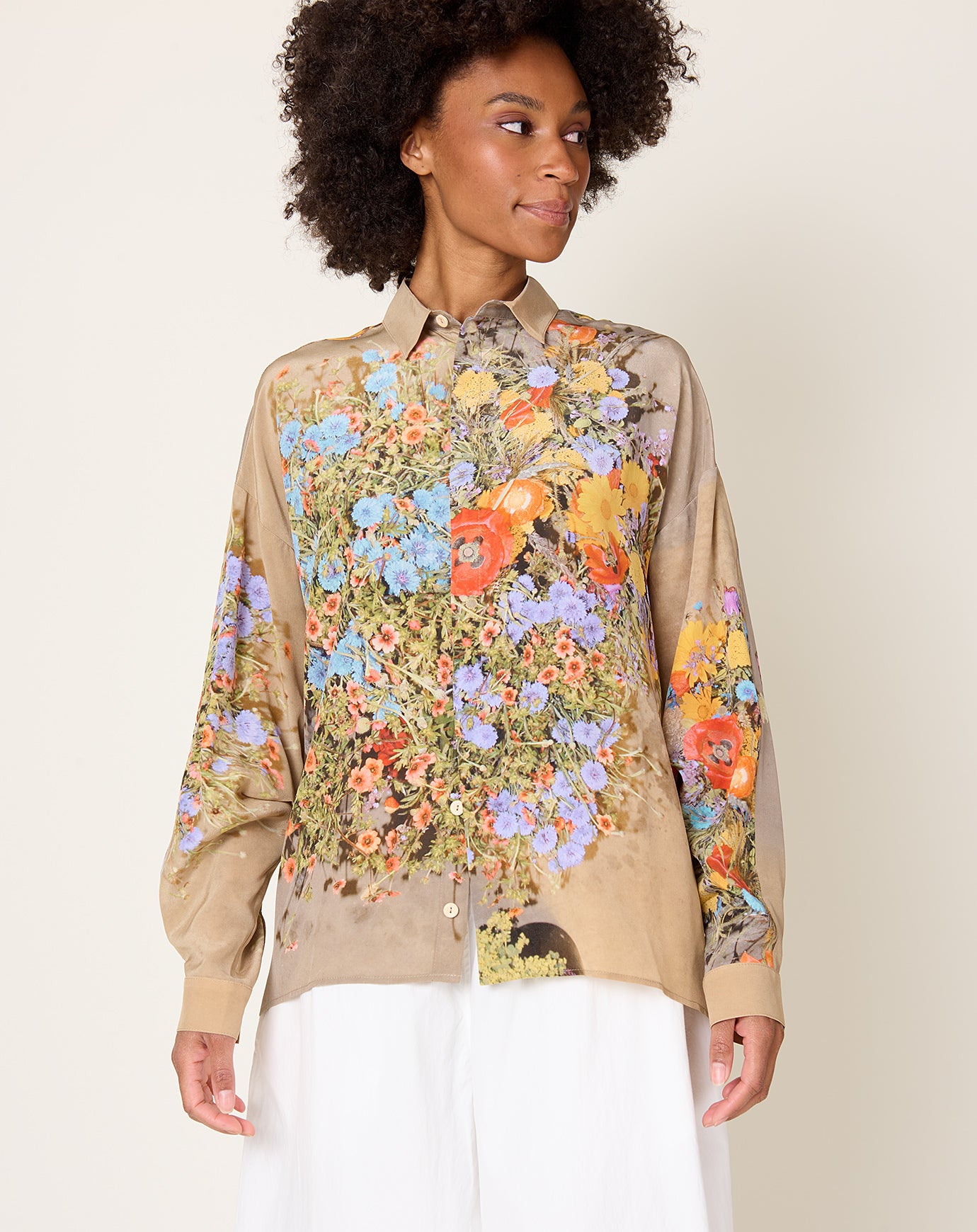 Anntian Silk Shirt in PRINT J