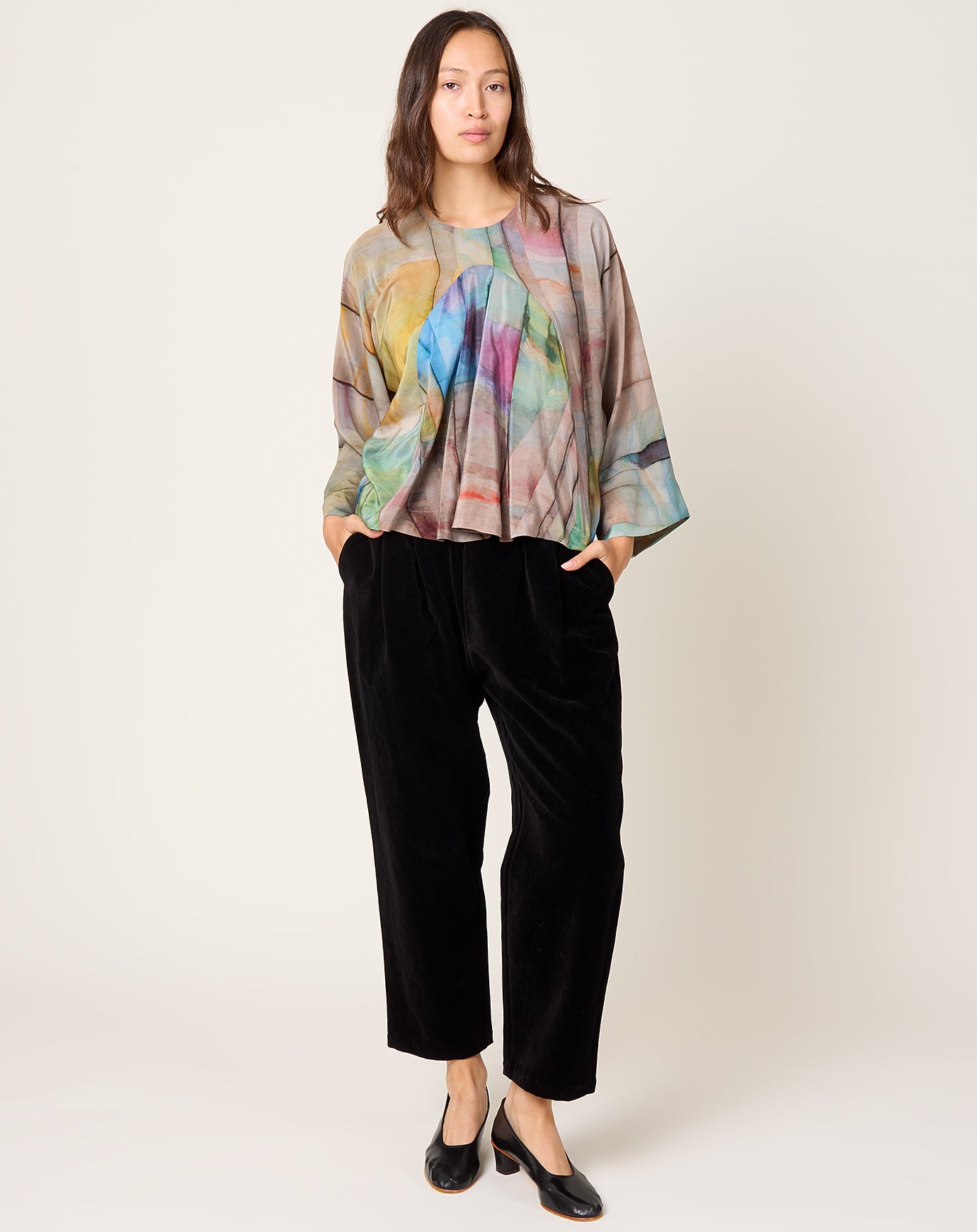 Anntian Silk Top in PRINT 9