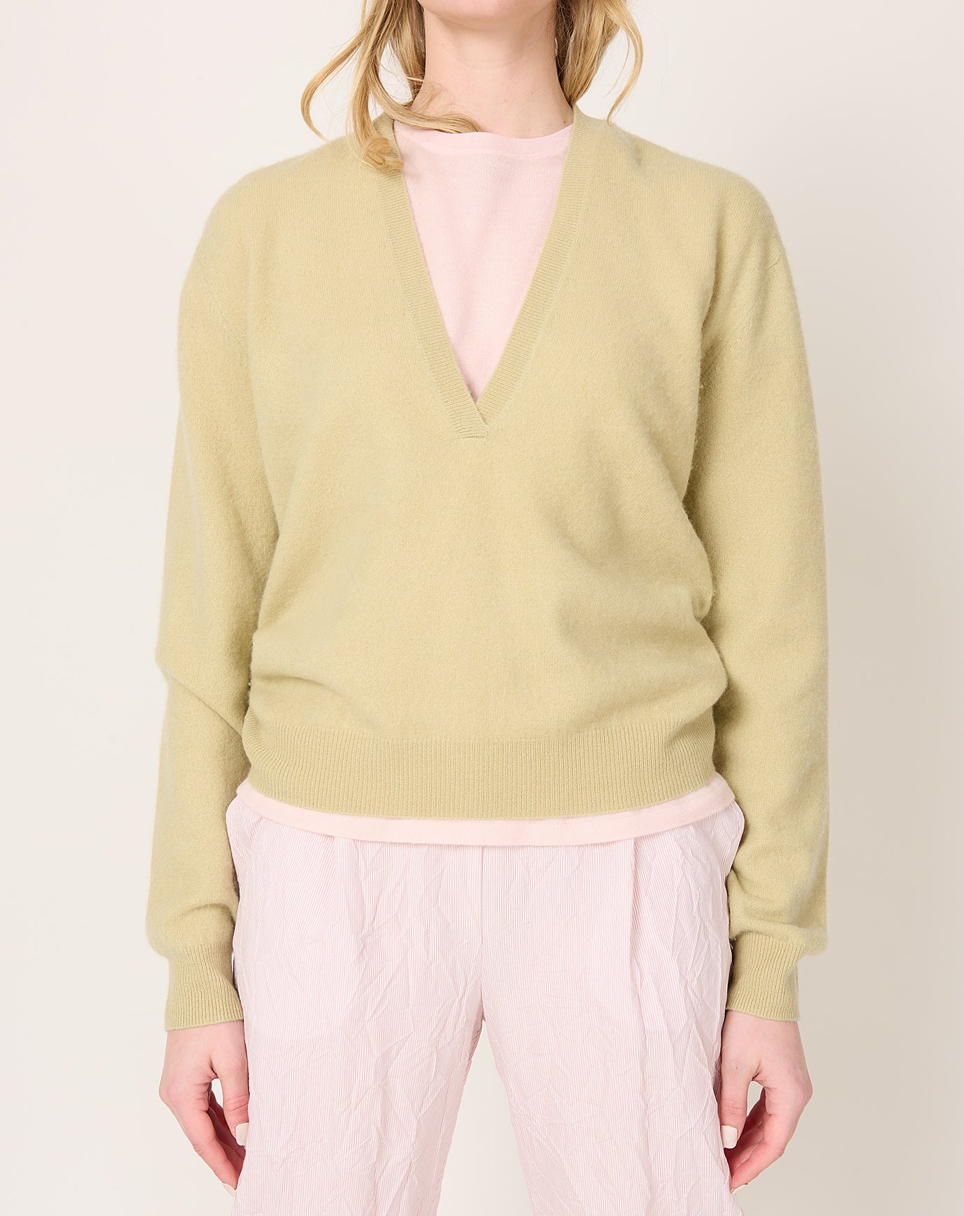 Frenckenberger Mini Johnny Sweater in Faded Beige