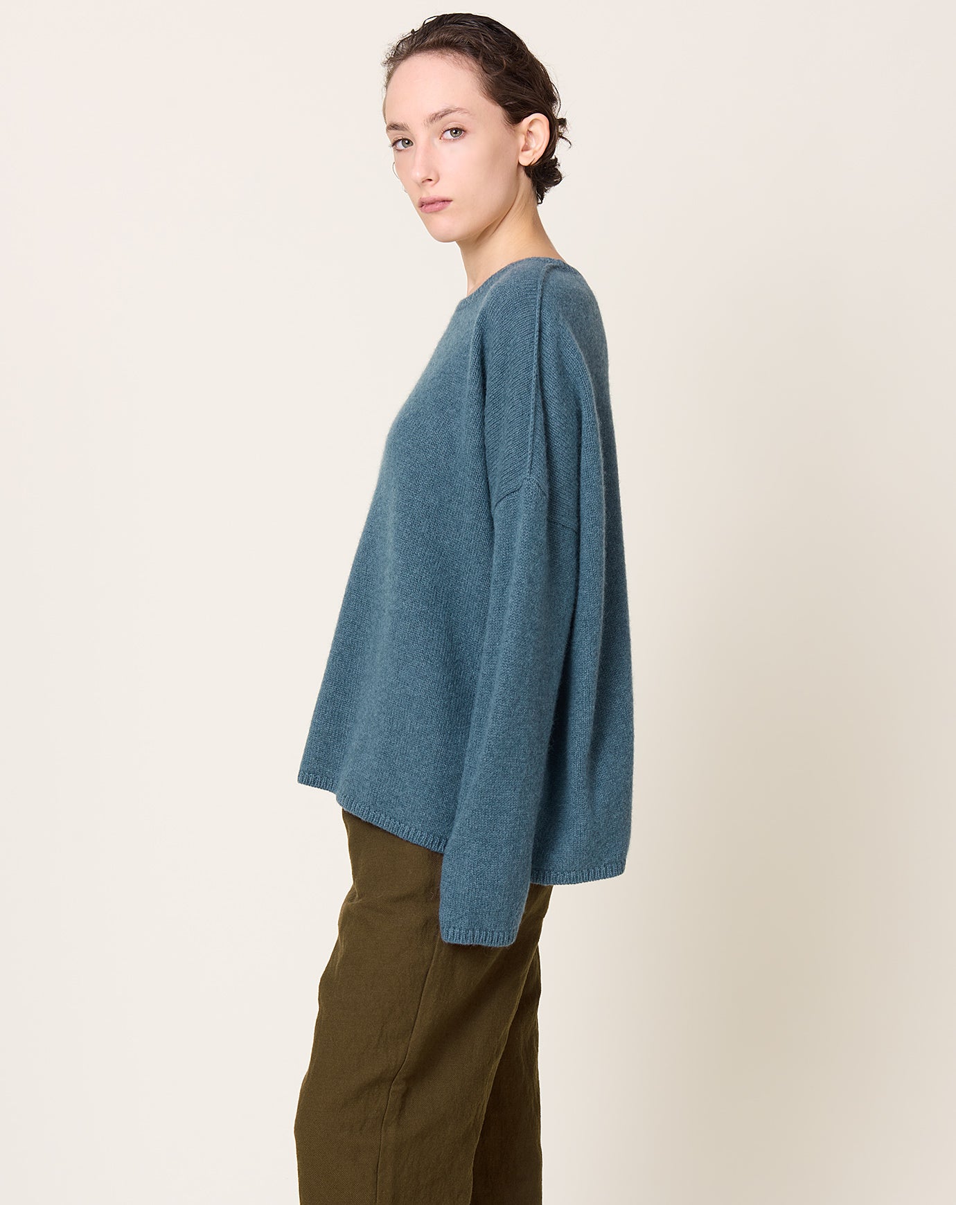 apuntob Cashmere Alpaca Sweater in Dark Turquoise