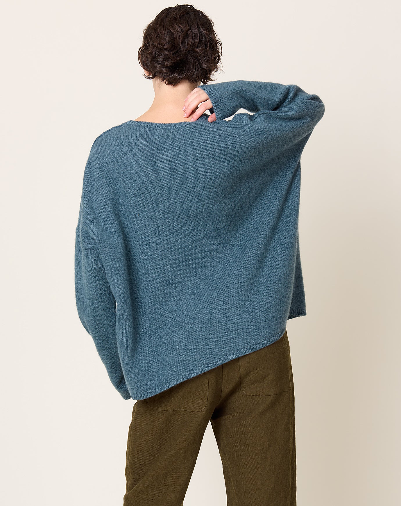 apuntob Cashmere Alpaca Sweater in Dark Turquoise