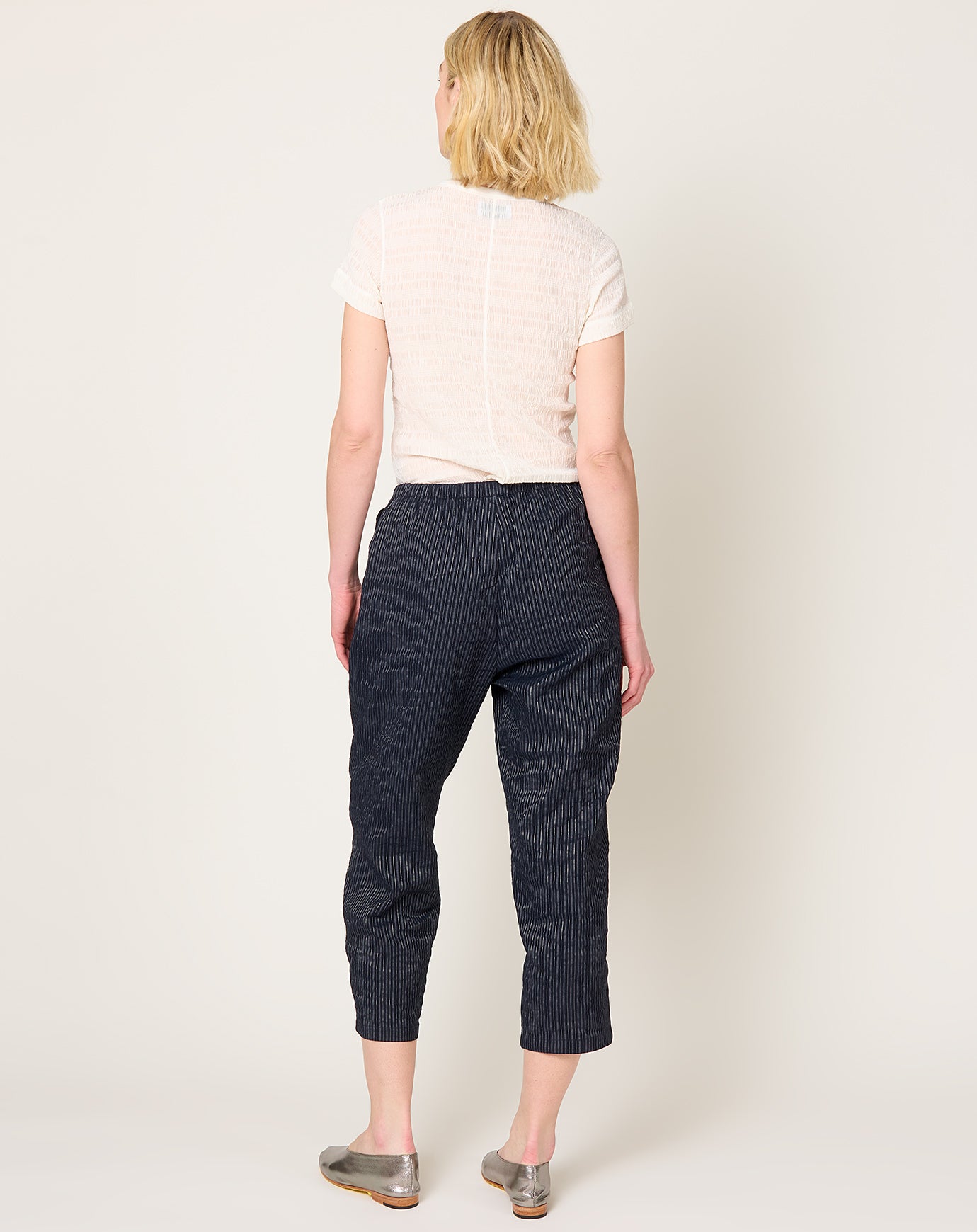 apuntob Micro Vichy Shirt in Black Sesame