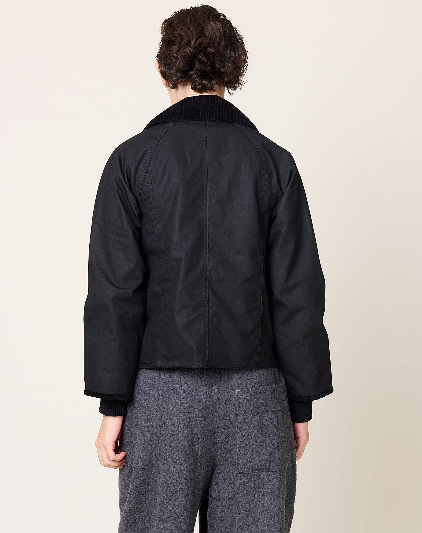Barbour Cropped Beadnell in Black