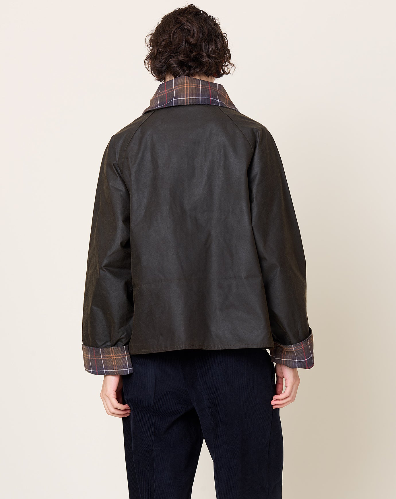 Barbour Icons Tartan Collar Spey in Olive