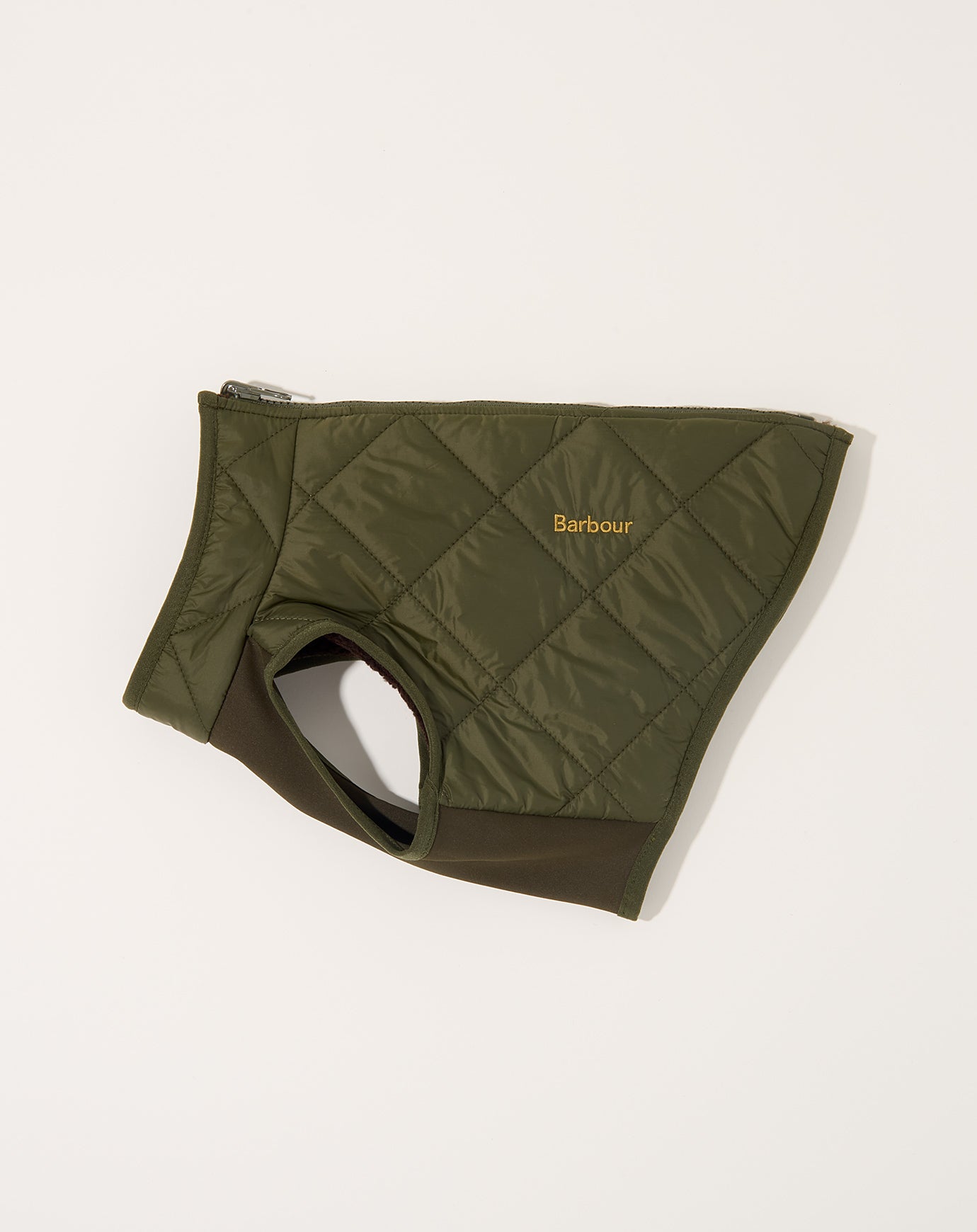 Barbour Borg Fleece Reversible Dog Coat in Olive
