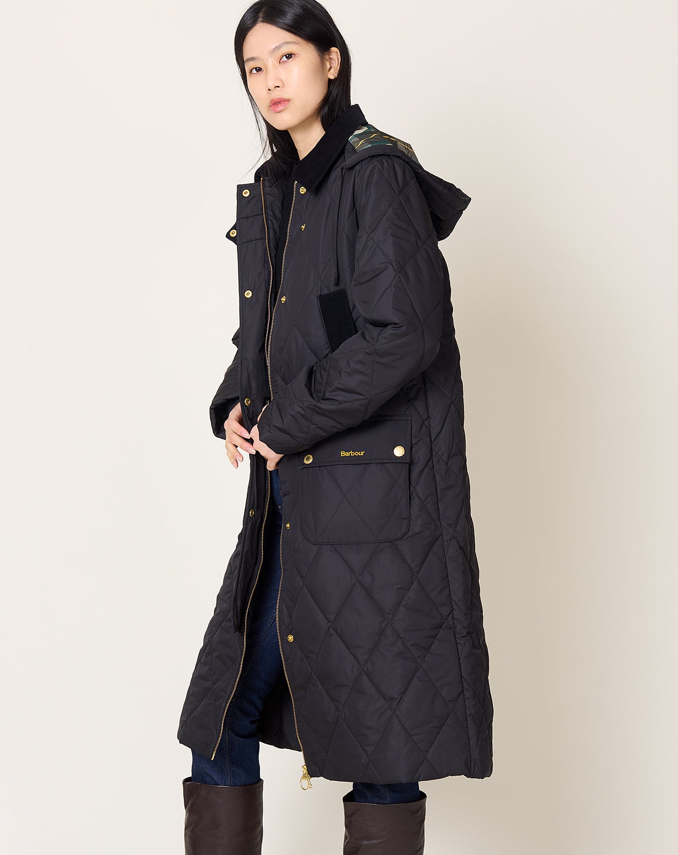 Barbour Rudson Quilted Jacket in Black