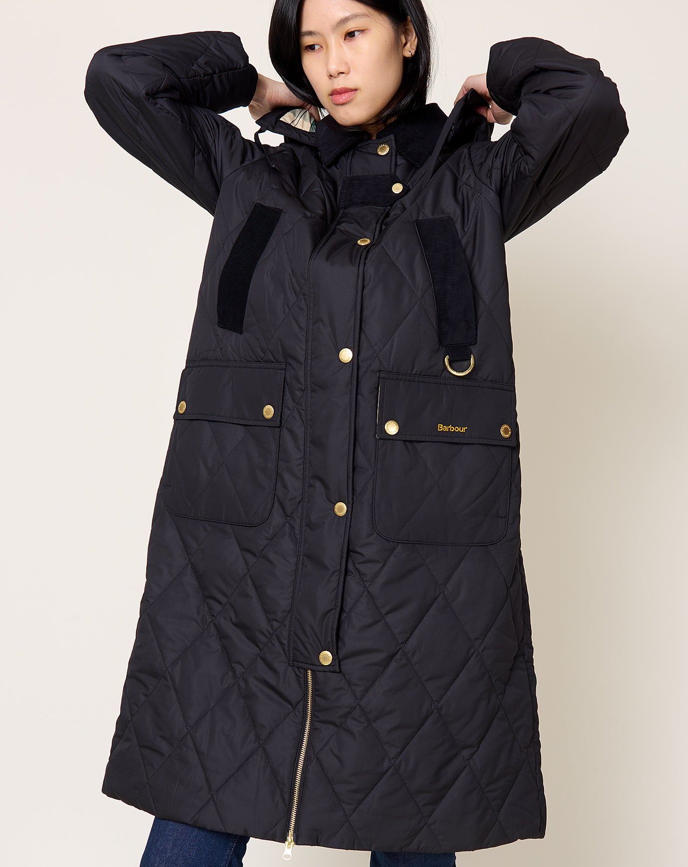 Barbour Rudson Quilted Jacket in Black