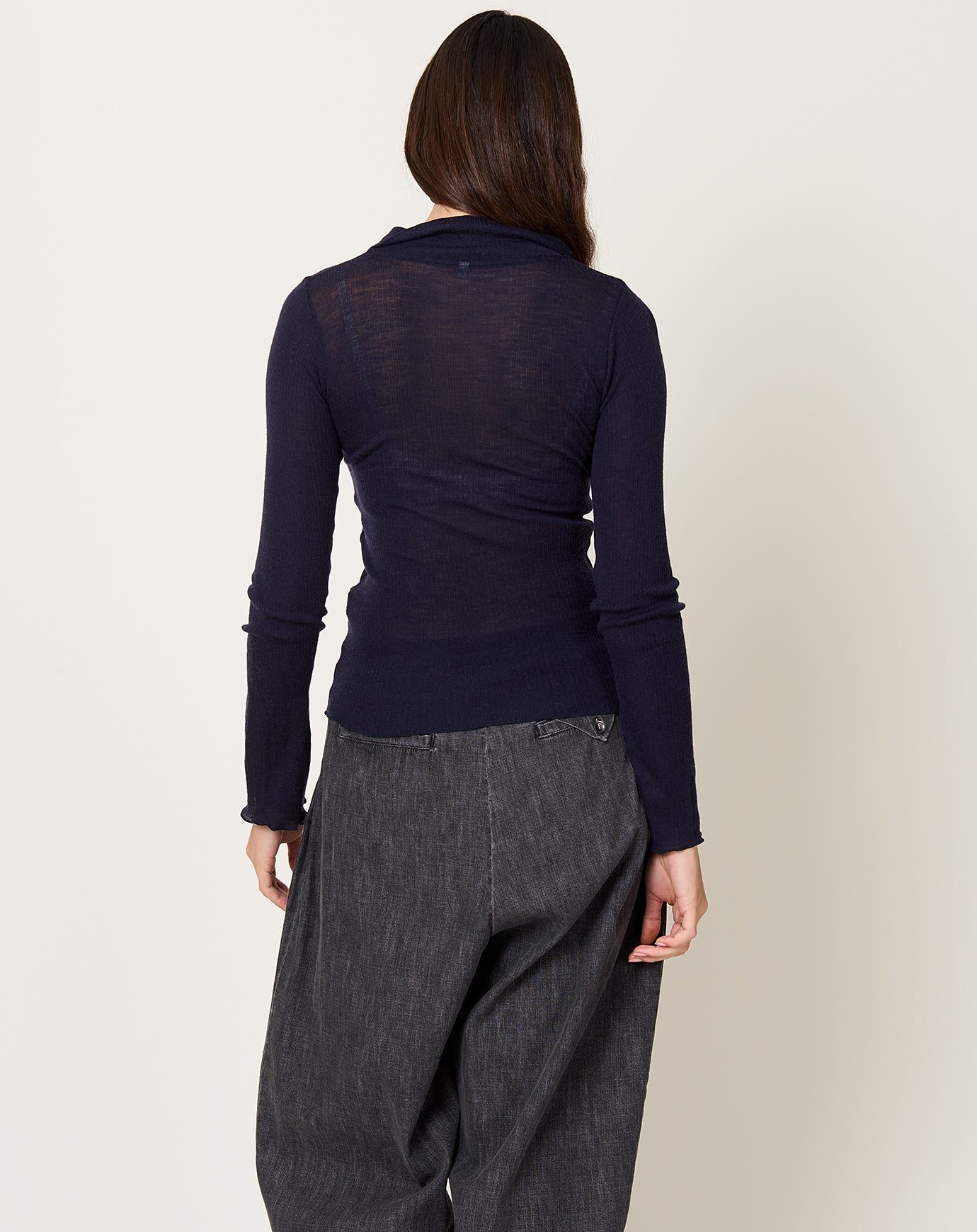 Baserange Dual Long Sleeve Tee in Murano Navy