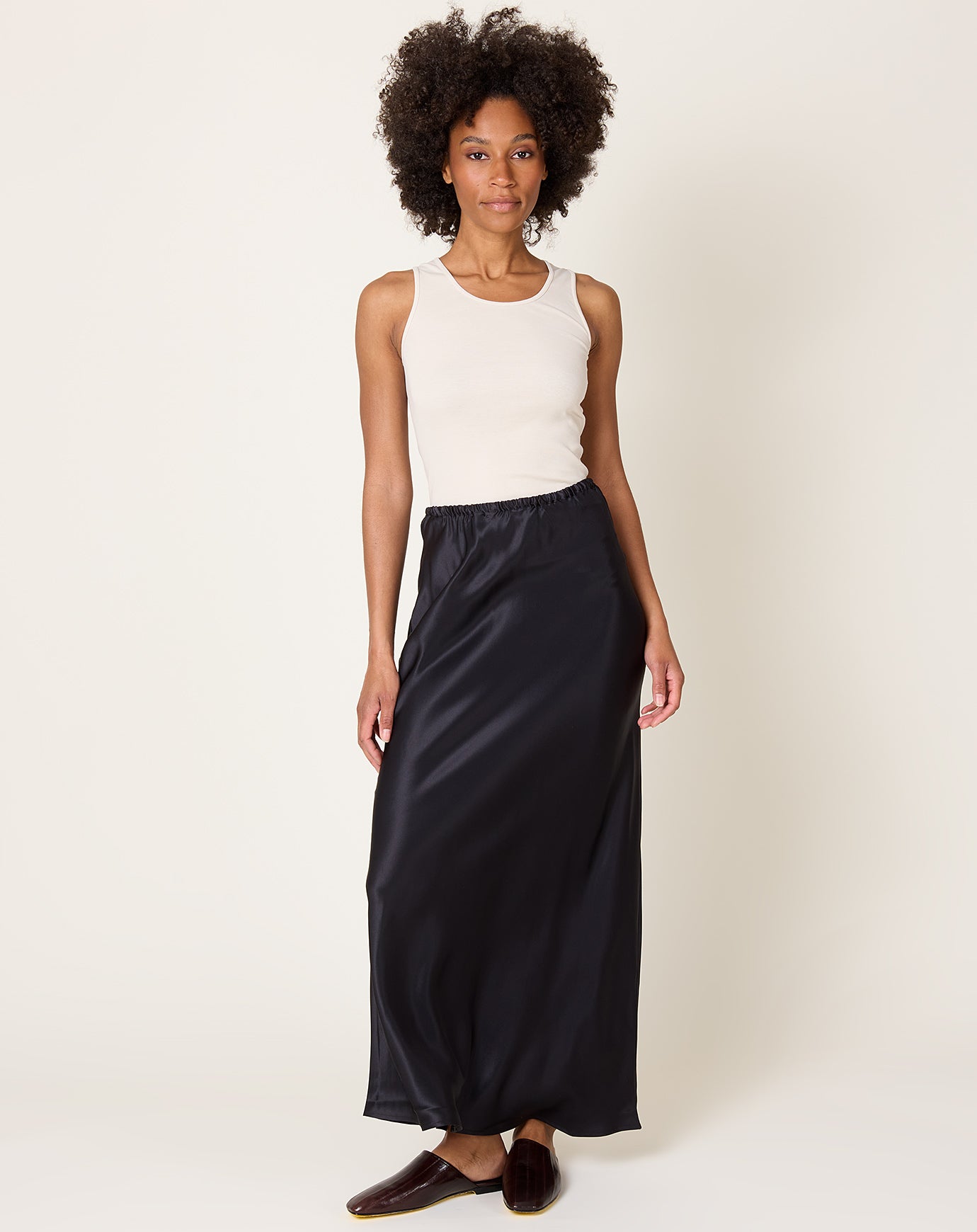 Baserange Dydine Midi Skirt in Black