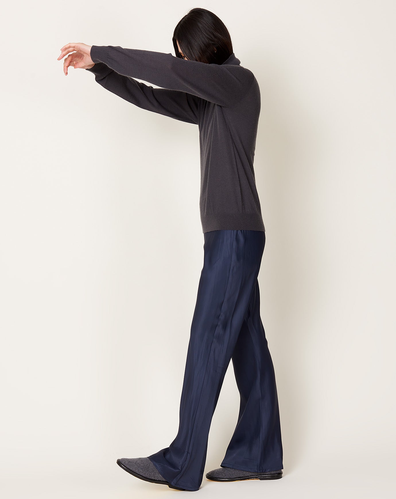 Baserange Dydine Pants in Blue Black