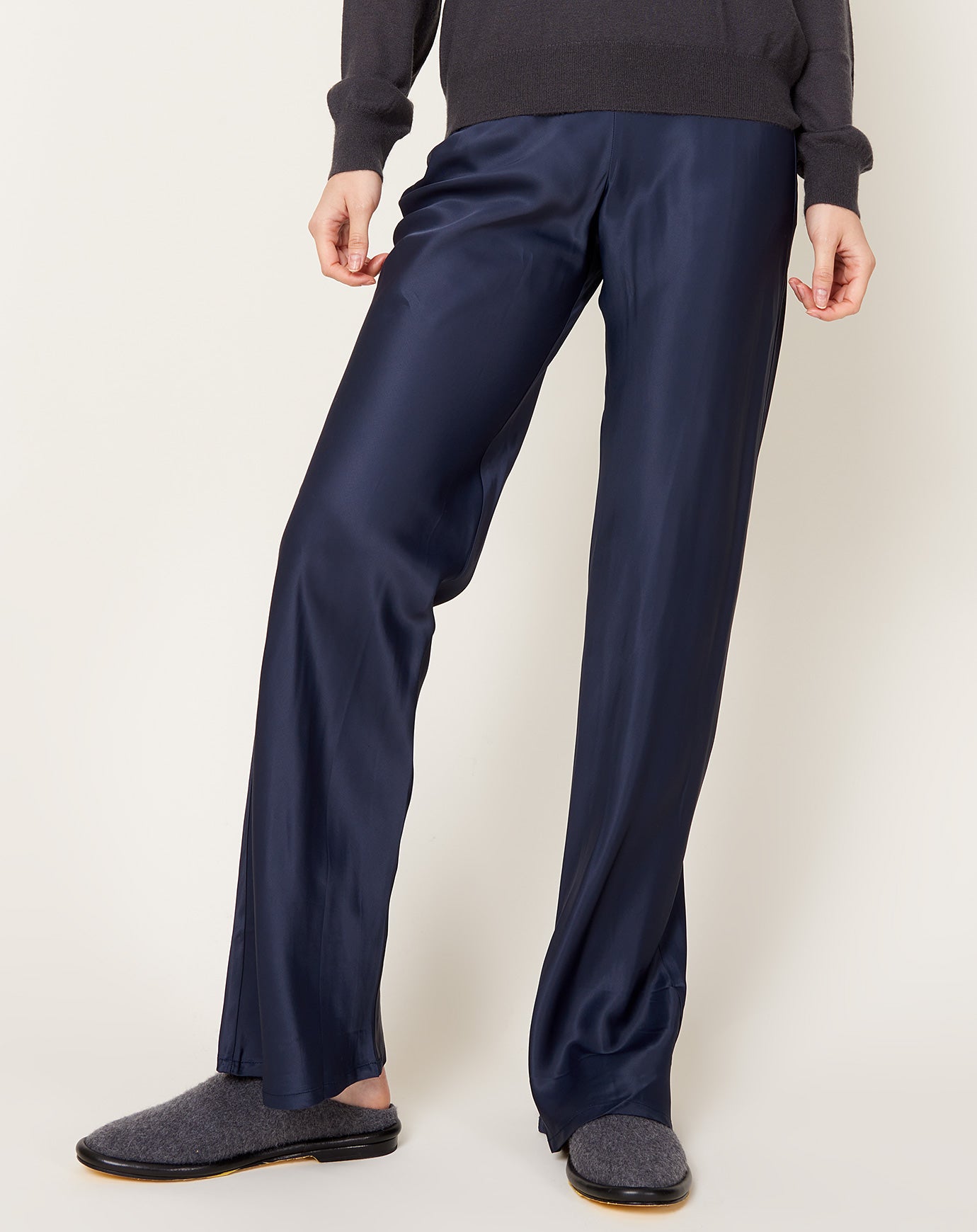 Baserange Dydine Pants in Blue Black