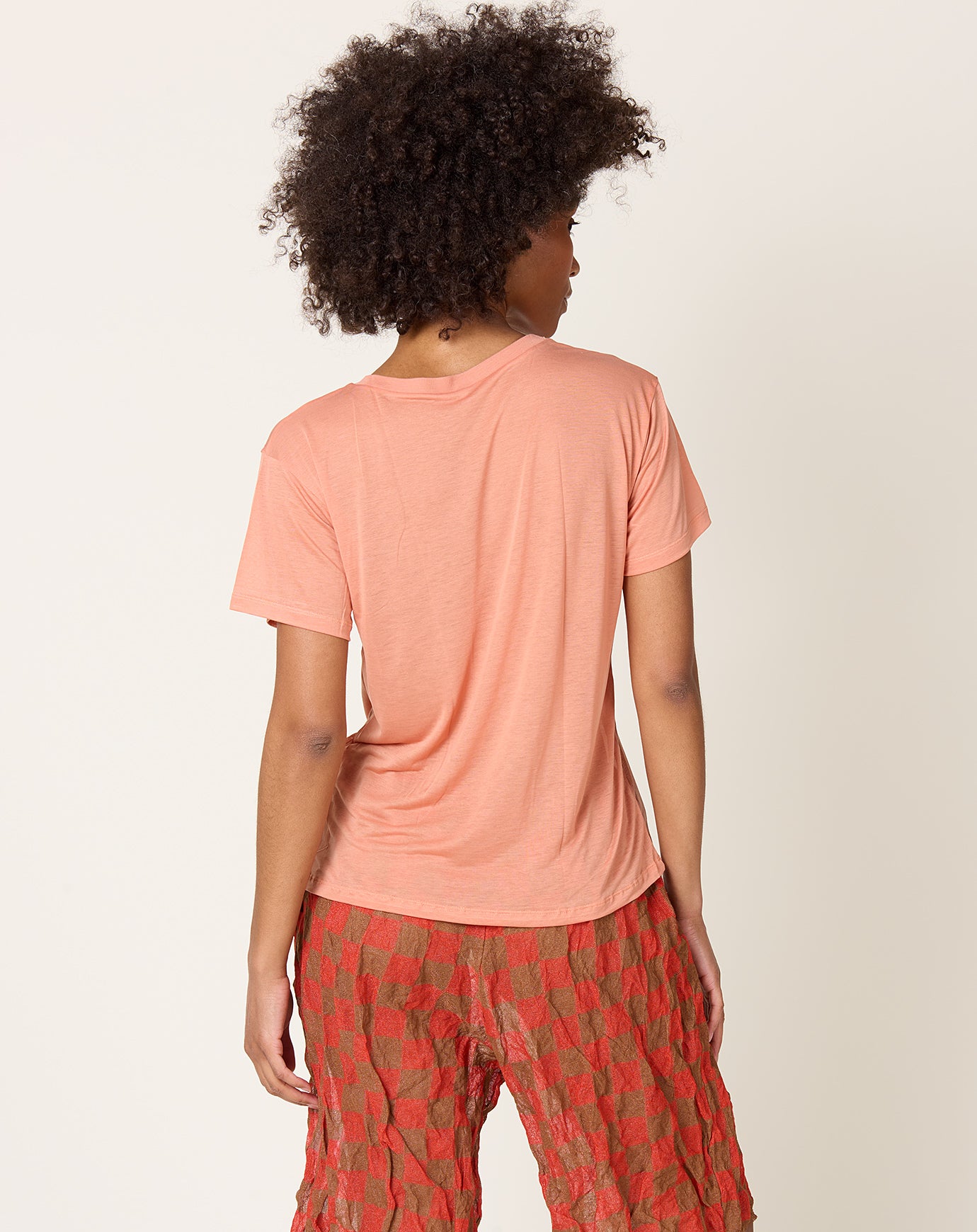 Baserange Loose Tee Shirt in Branch Terracotta