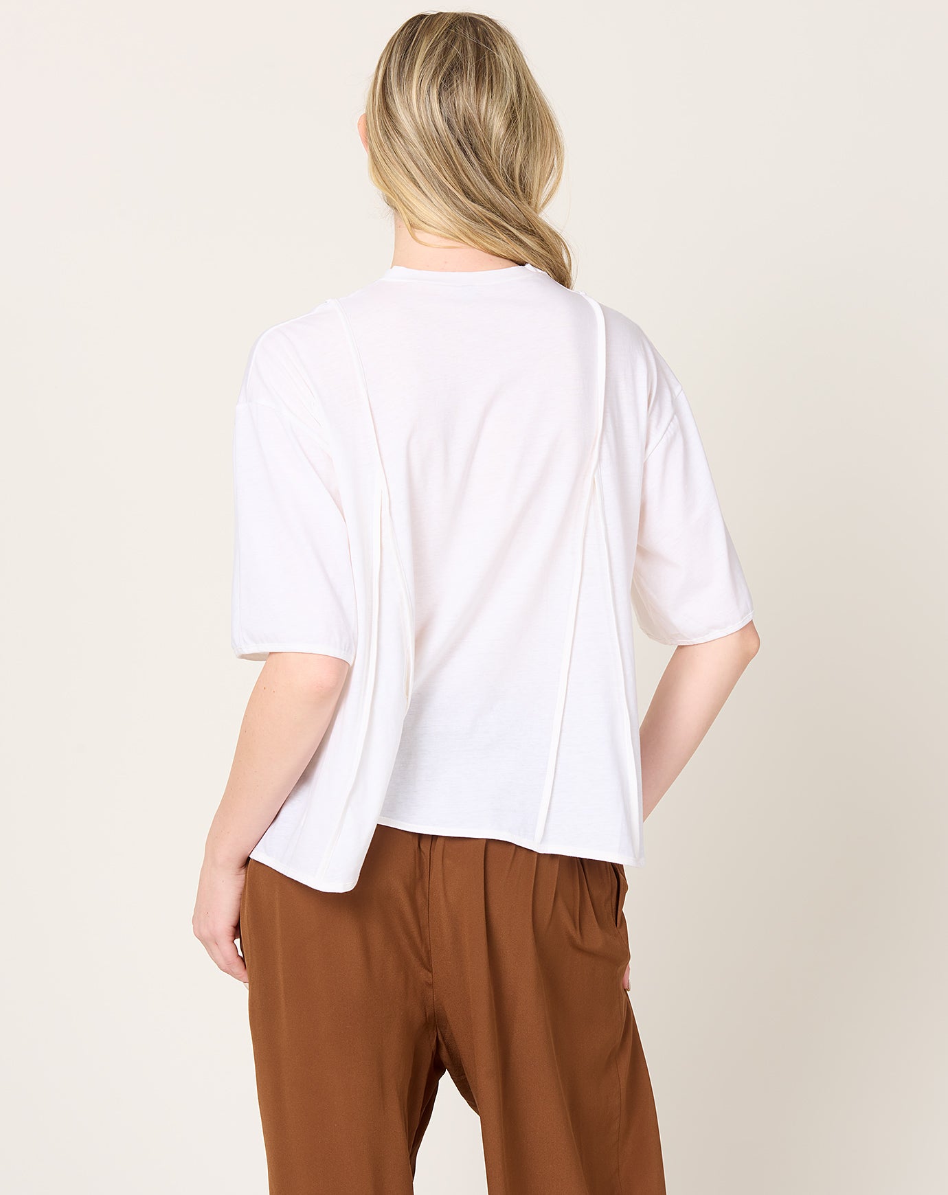 Baserange Mul Tee Shirt in Off White