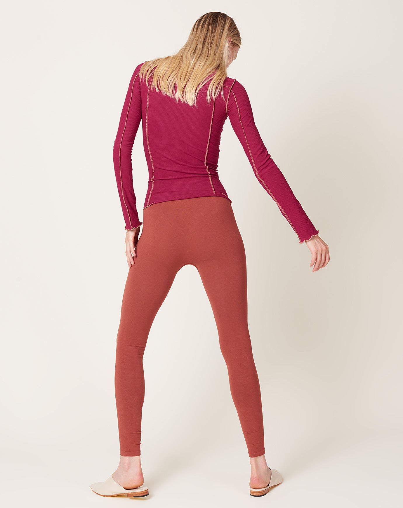 Baserange Oleta Legging in Rust