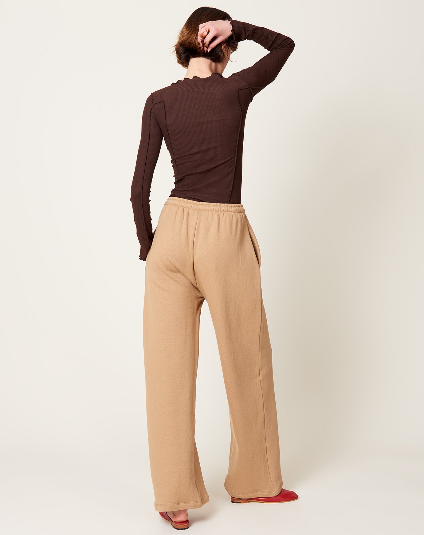 Baserange Ordu Sweatpants in Beige