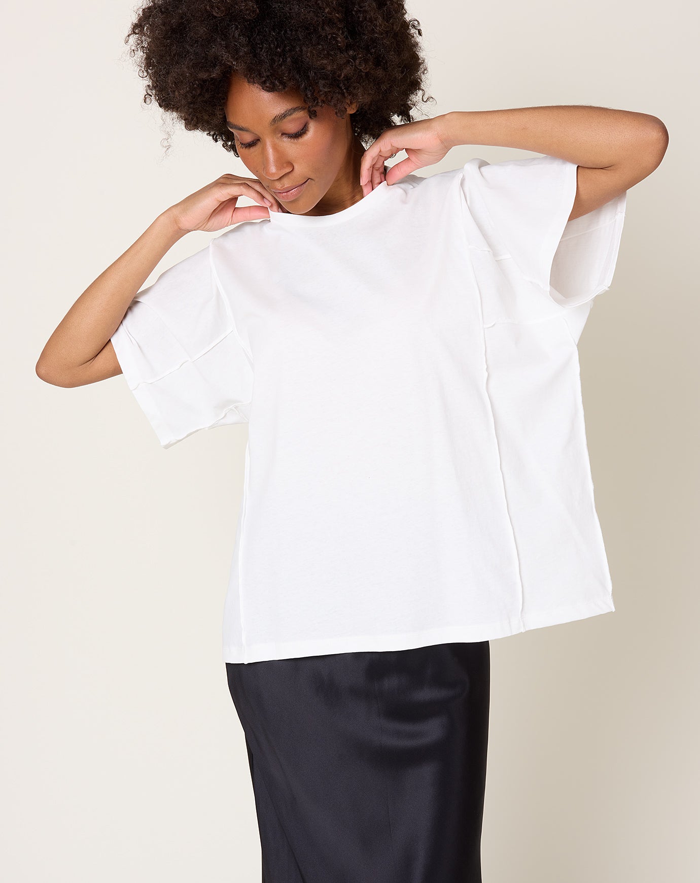 Baserange Poi Tee Shirt in Off White