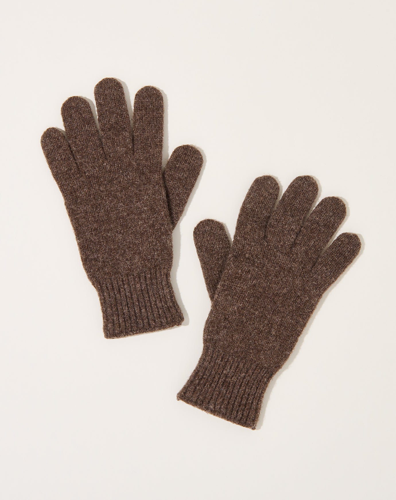 Baserange Ribbed Gloves in Burel Brown