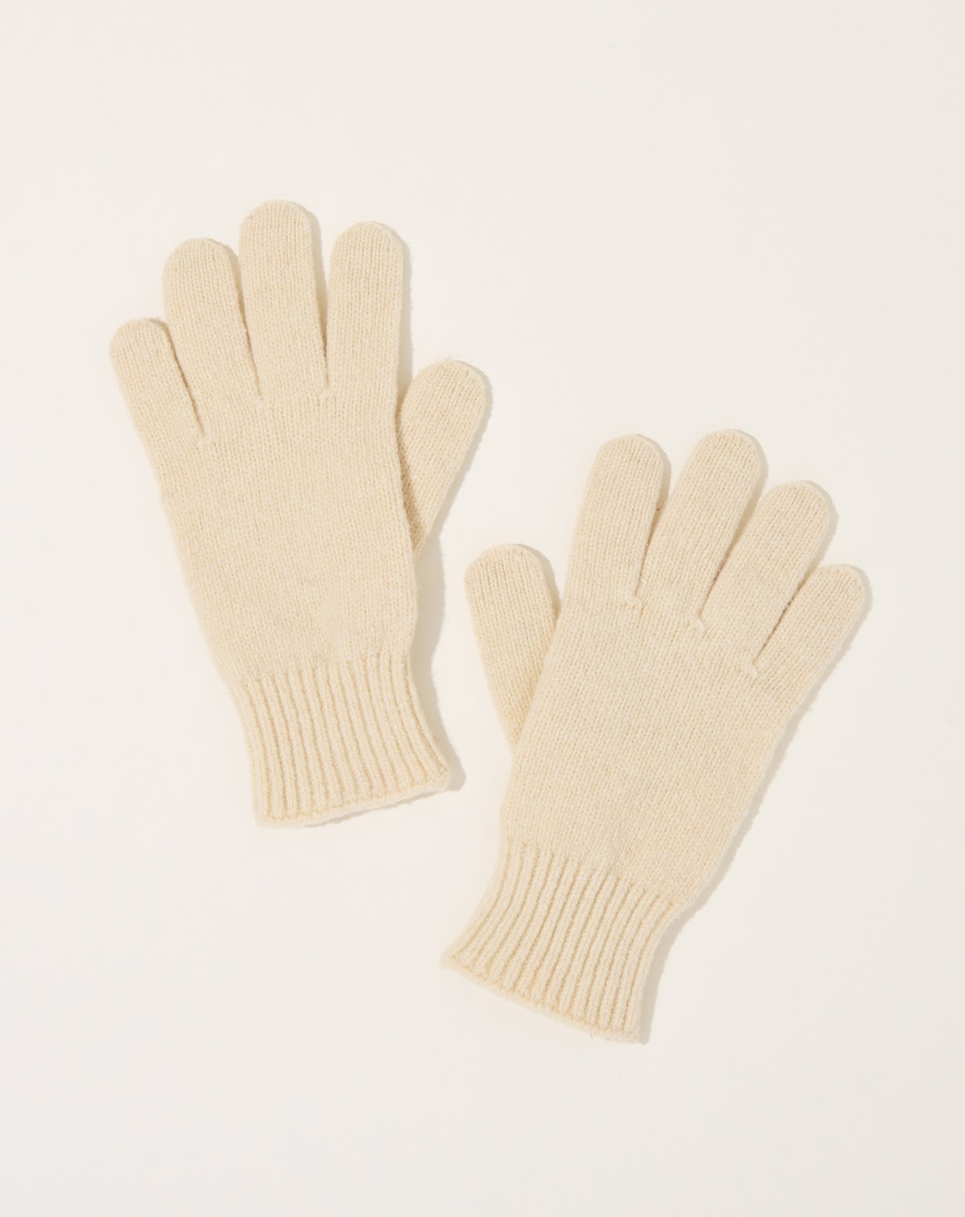 Baserange Ribbed Gloves in Chaume Sand