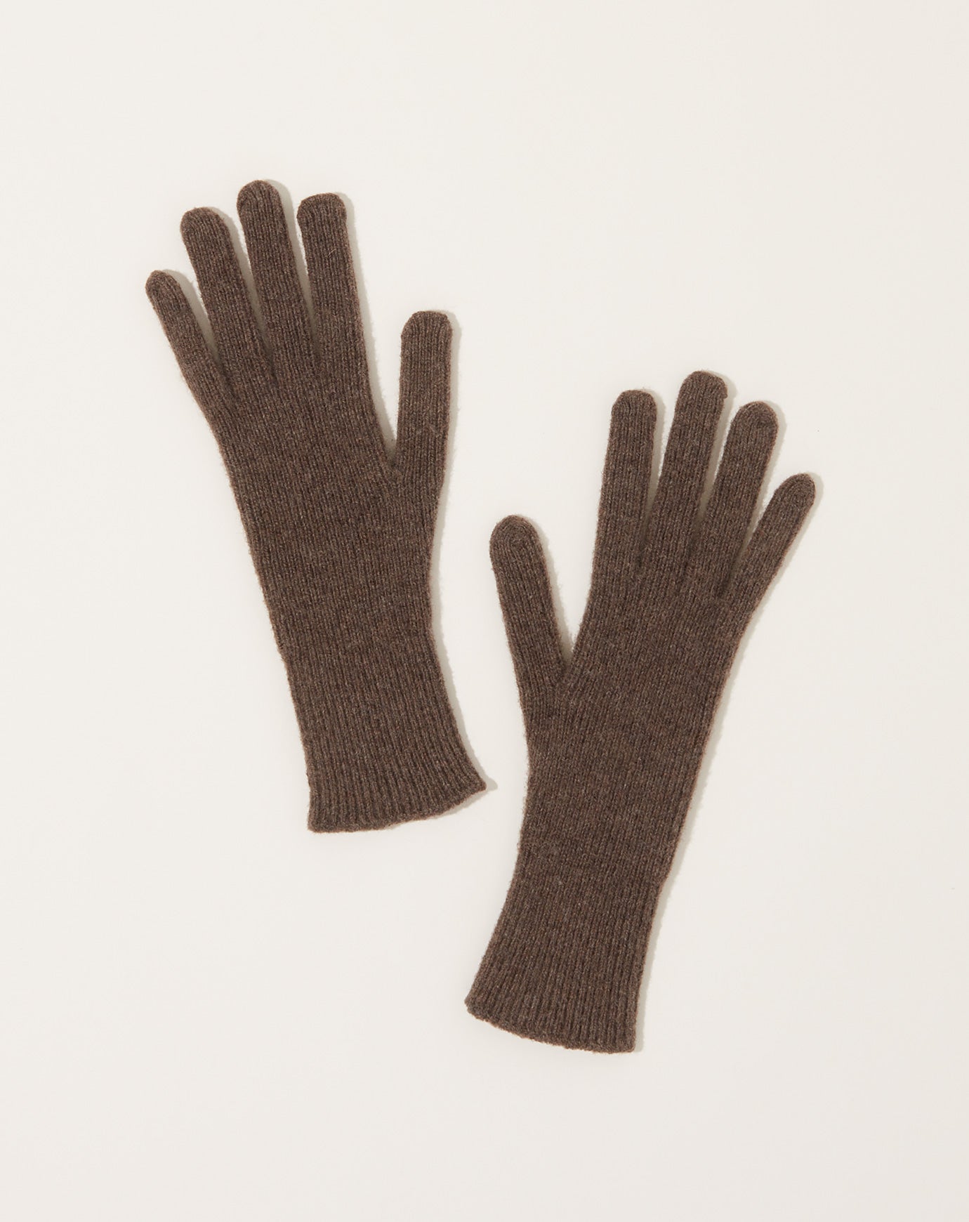 Baserange Ribbed Gloves in Teak Brown