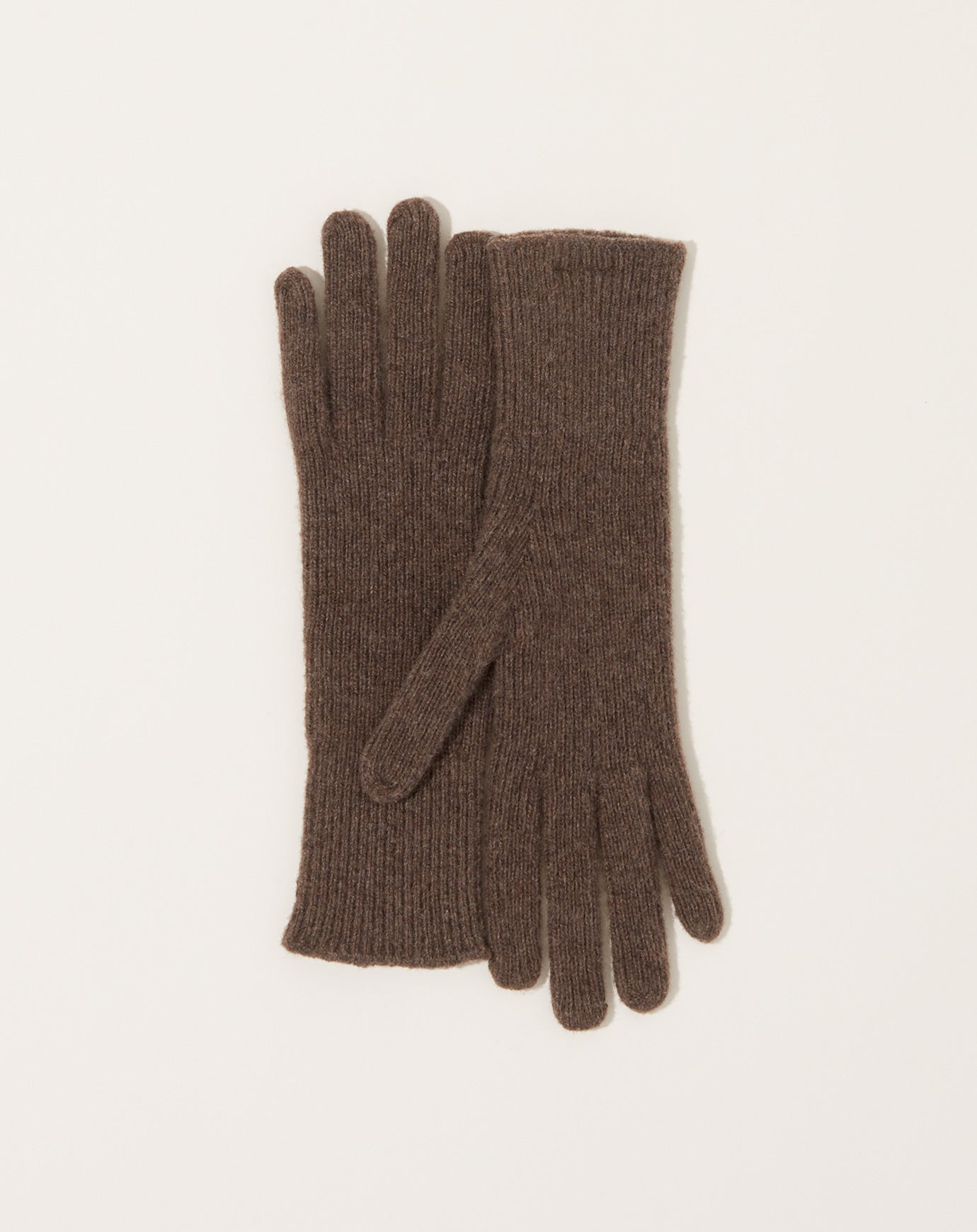 Baserange Ribbed Gloves in Teak Brown