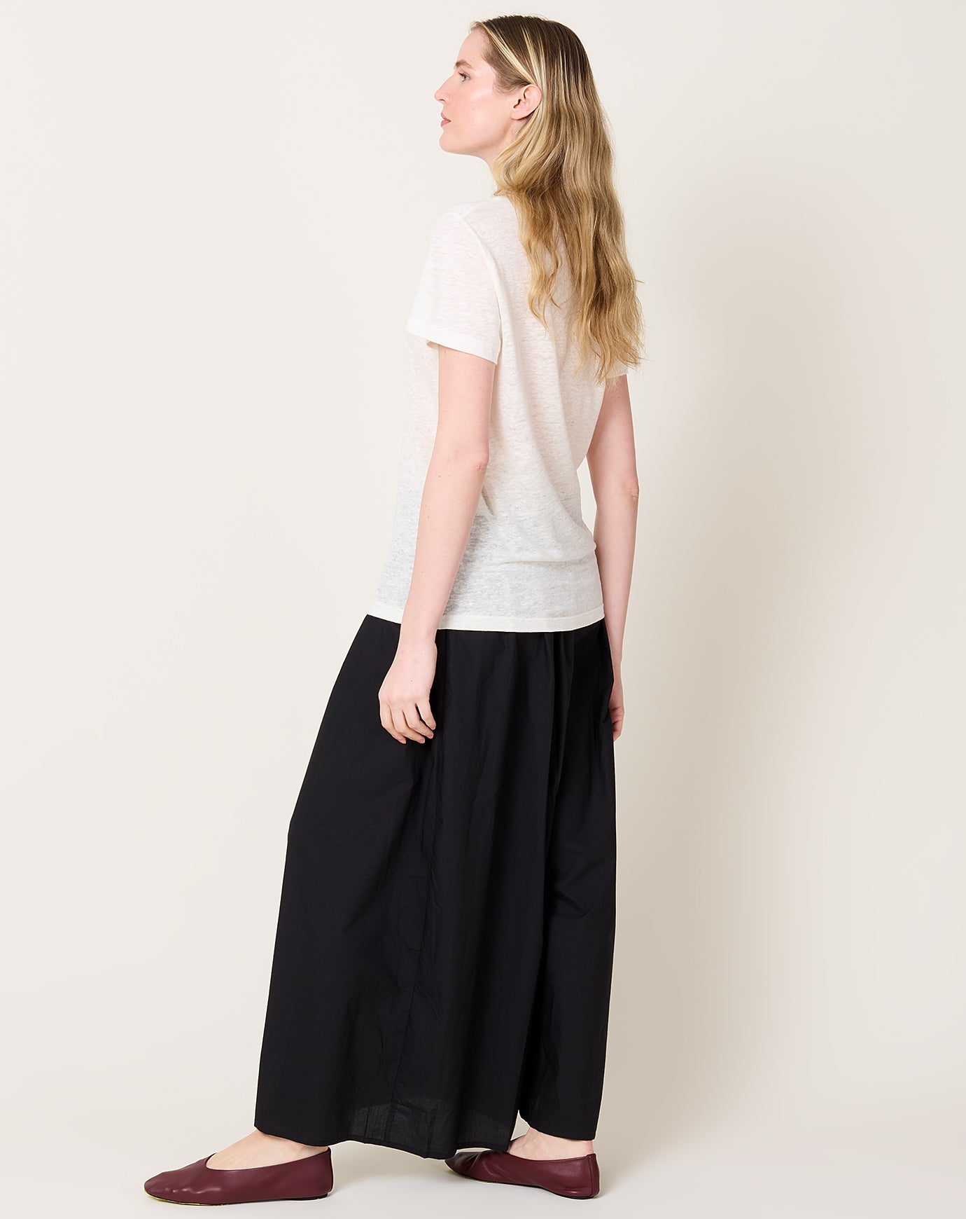 Baserange Sevinc Tee Shirt in Ecru