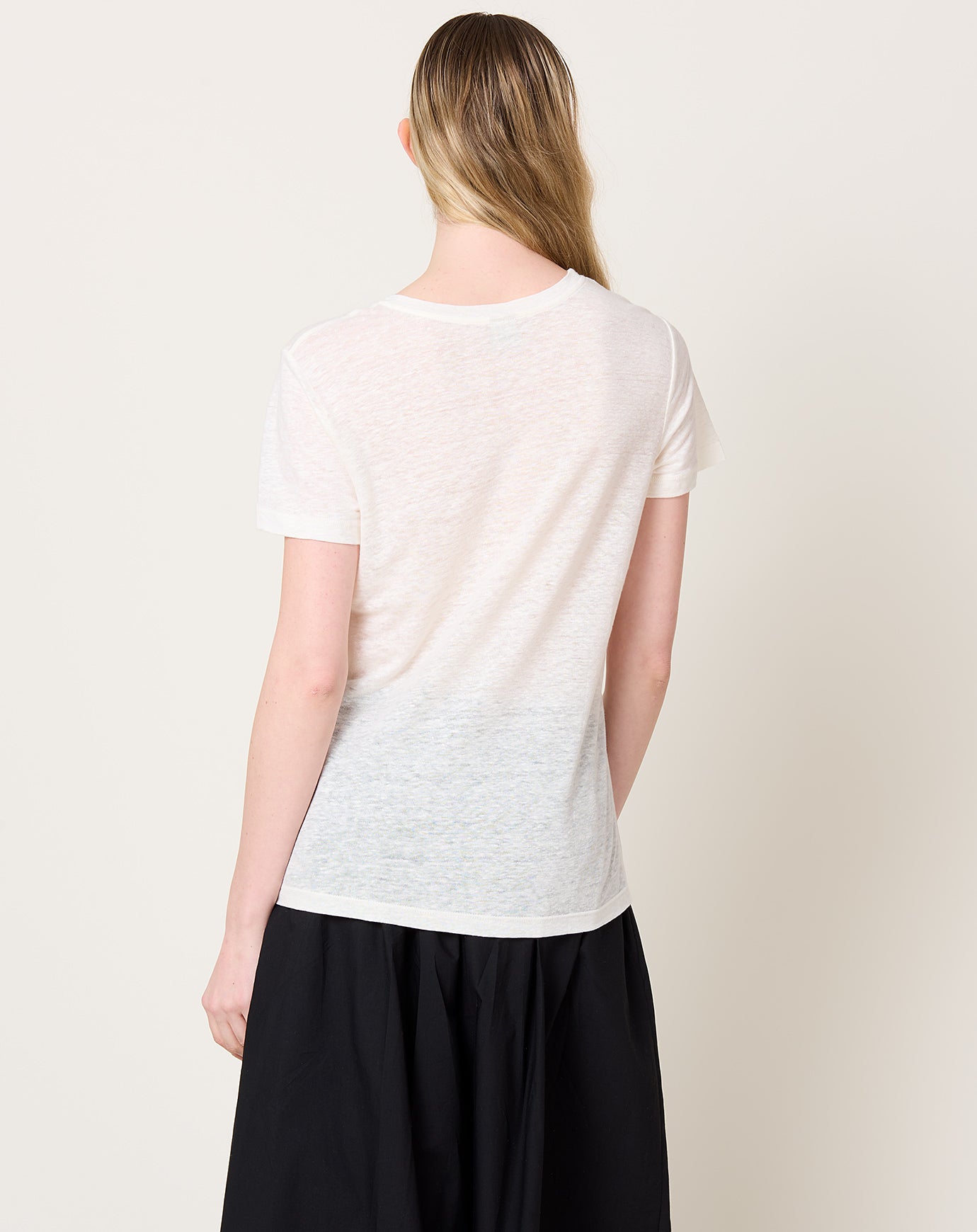 Baserange Sevinc Tee Shirt in Ecru