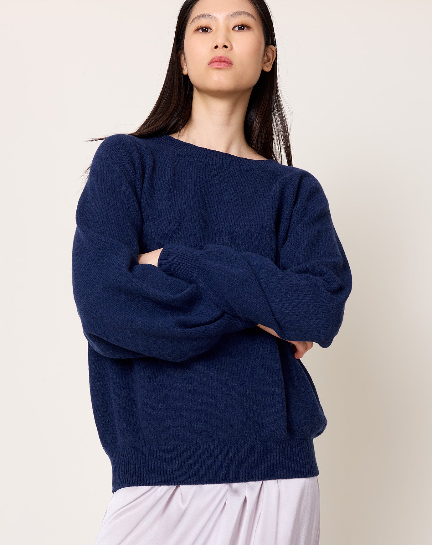 Baserange Soar Sweater in Fortunale Blue