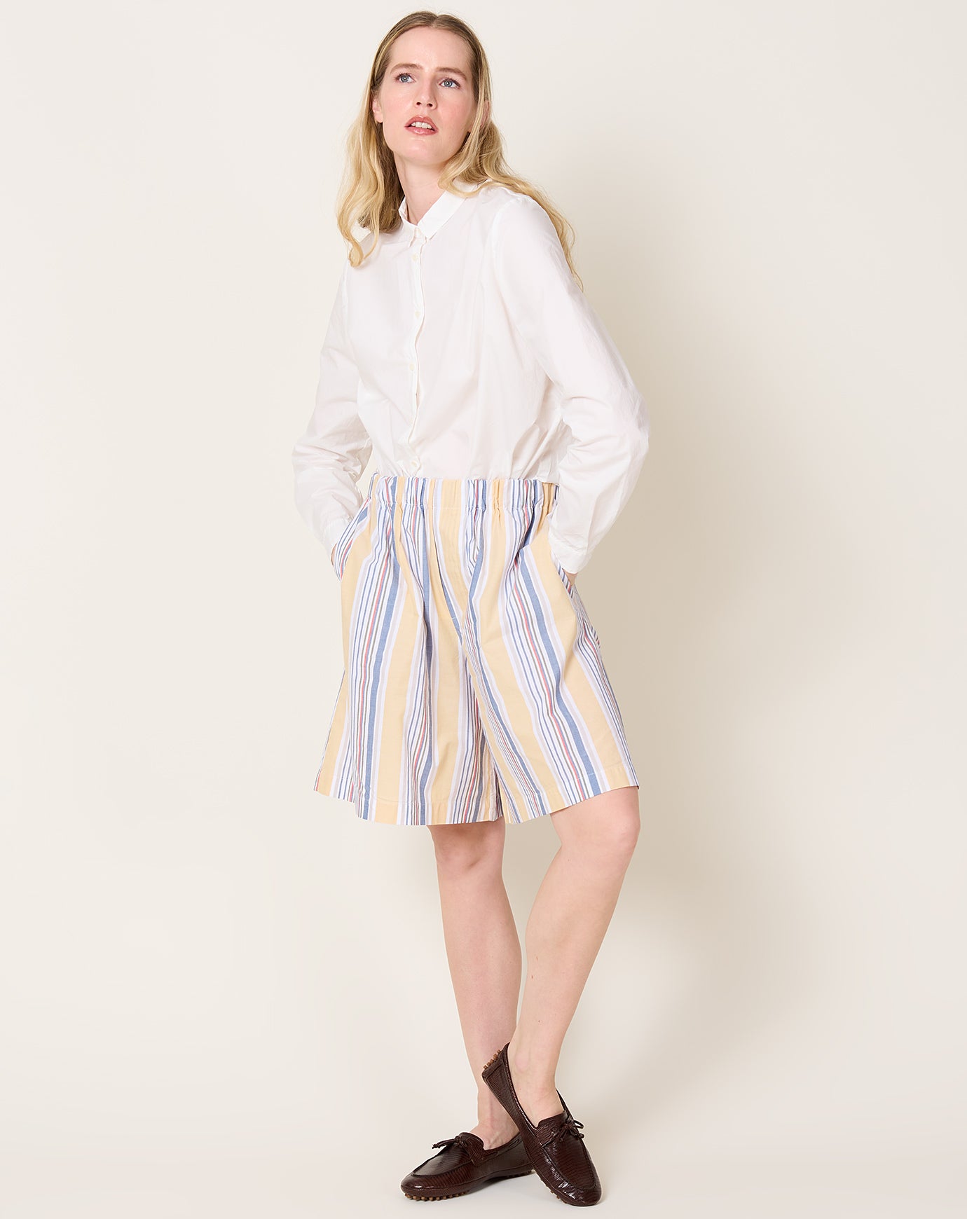 Baserange Stave Shorts in Martinique Stripe