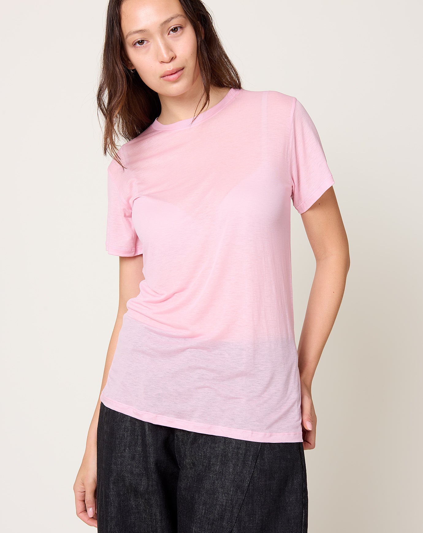Baserange Tee Shirt in Doro Pink