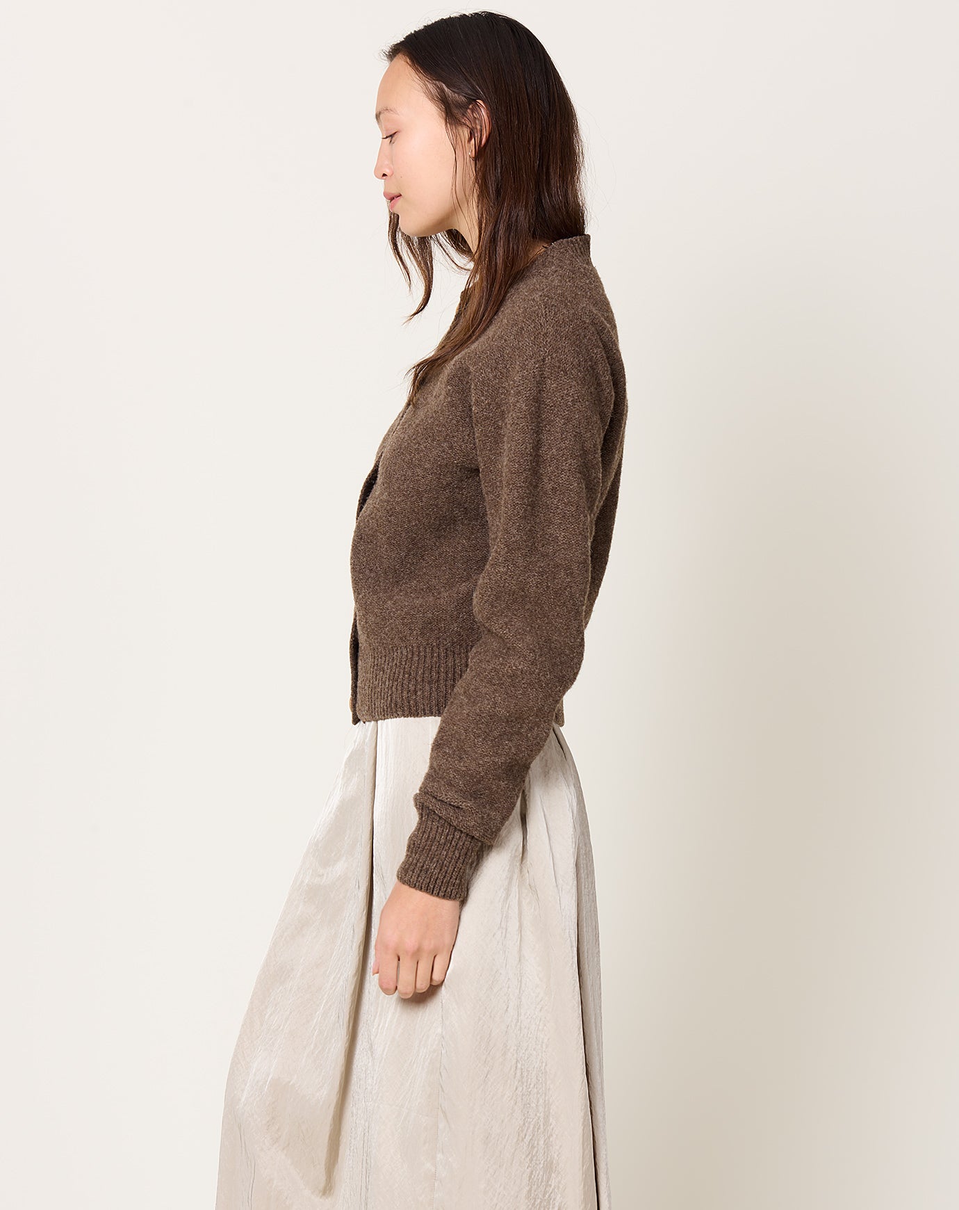 Baserange Tier Cardigan in Burel Brown