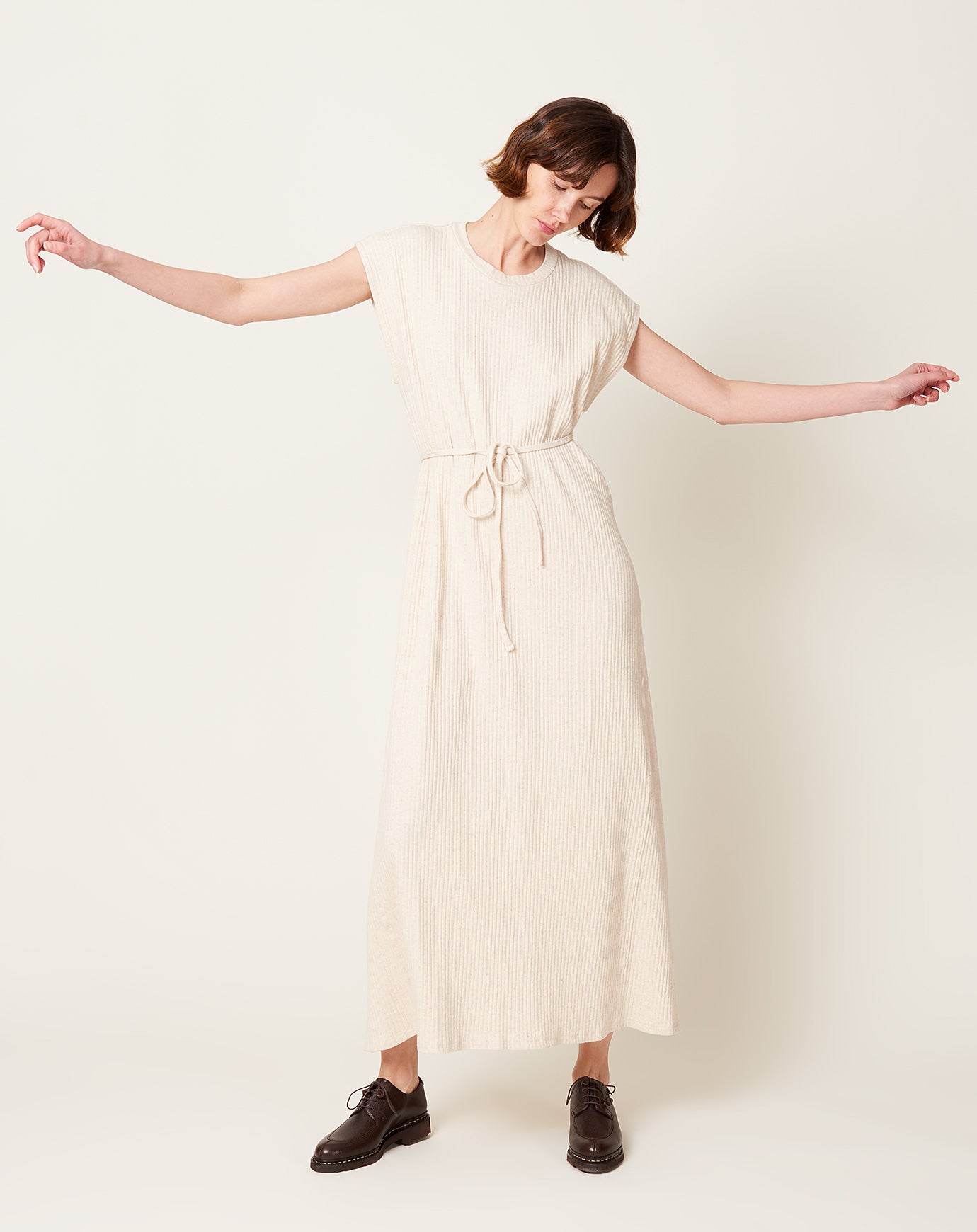 Baserange Undyed Shaw Sleeveless Dress