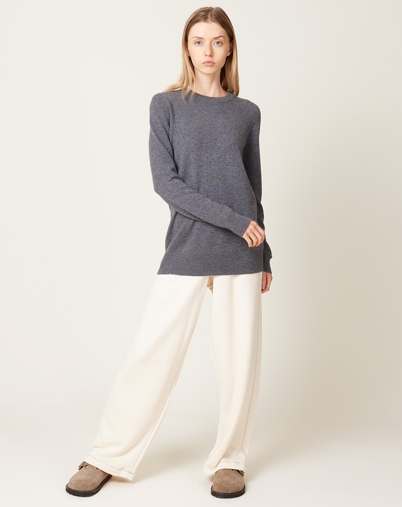 Baserange Way Boat Sweatshirt in Undyed (Path Grey)