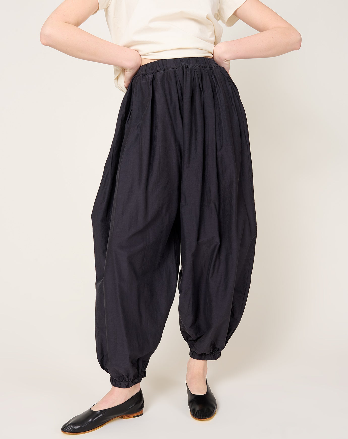 Black Crane Akari Pants in Faded Black