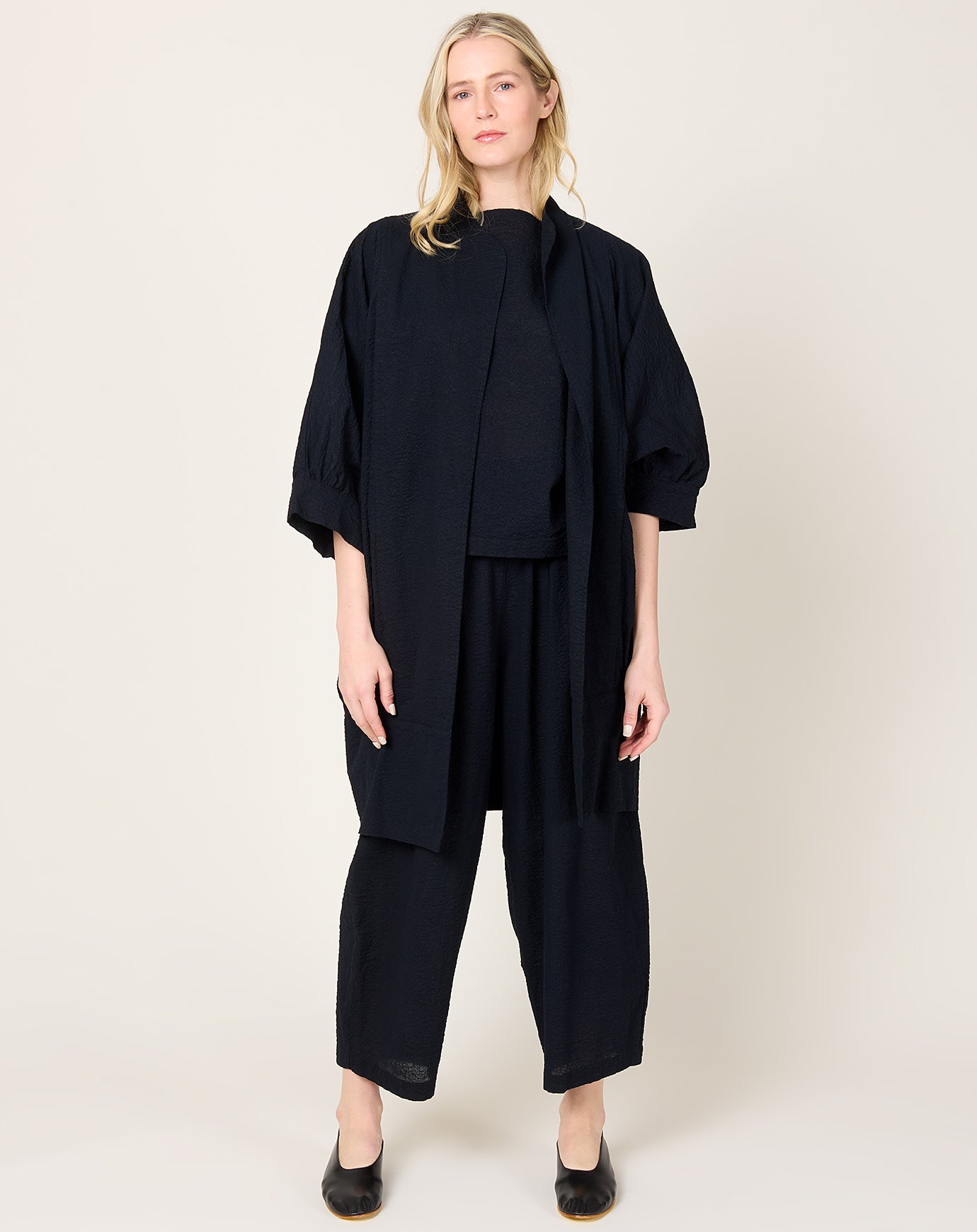 Black Crane Spoon Jacket in Midnight