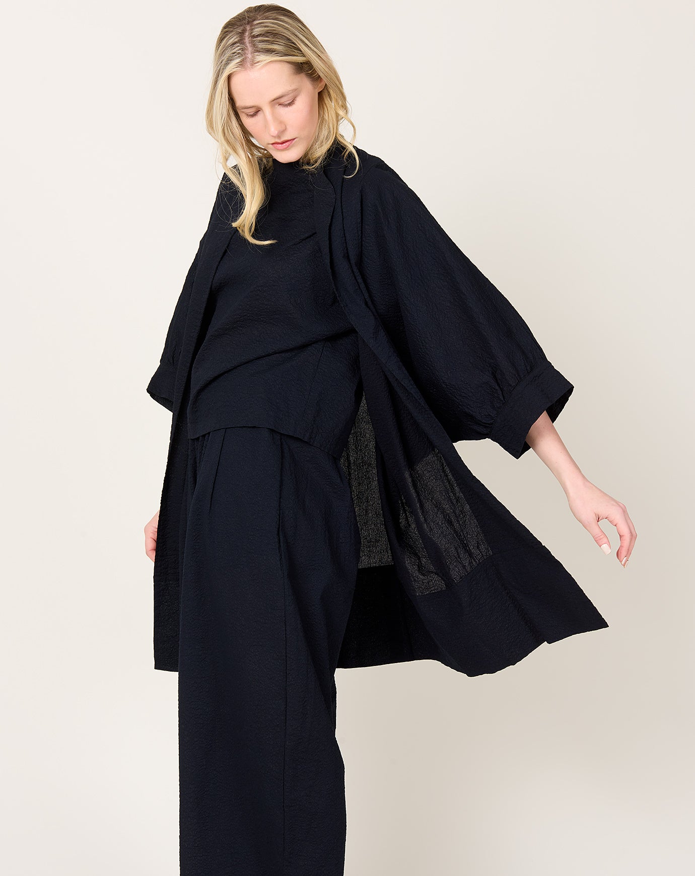 Black Crane Spoon Jacket in Midnight