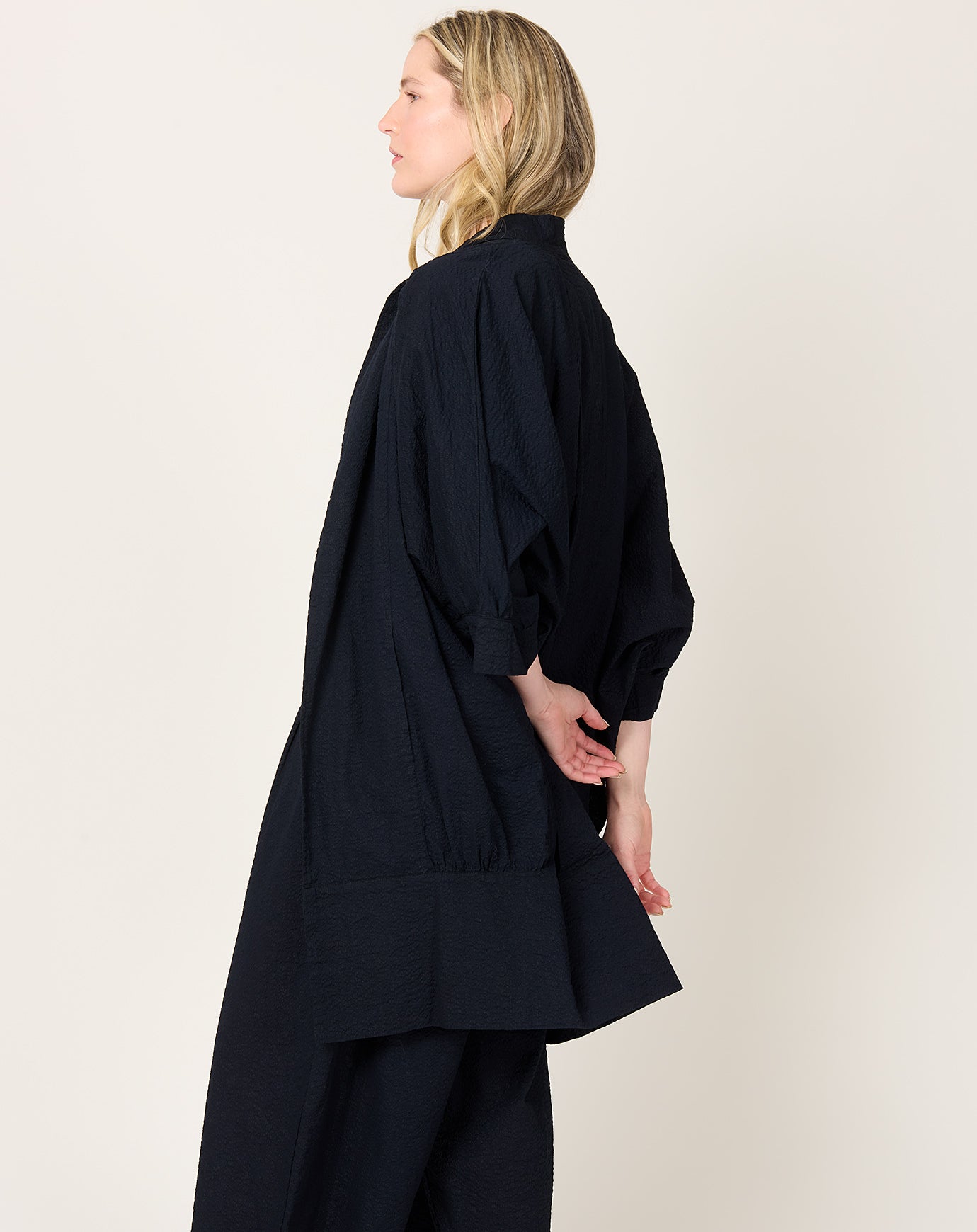 Black Crane Spoon Jacket in Midnight
