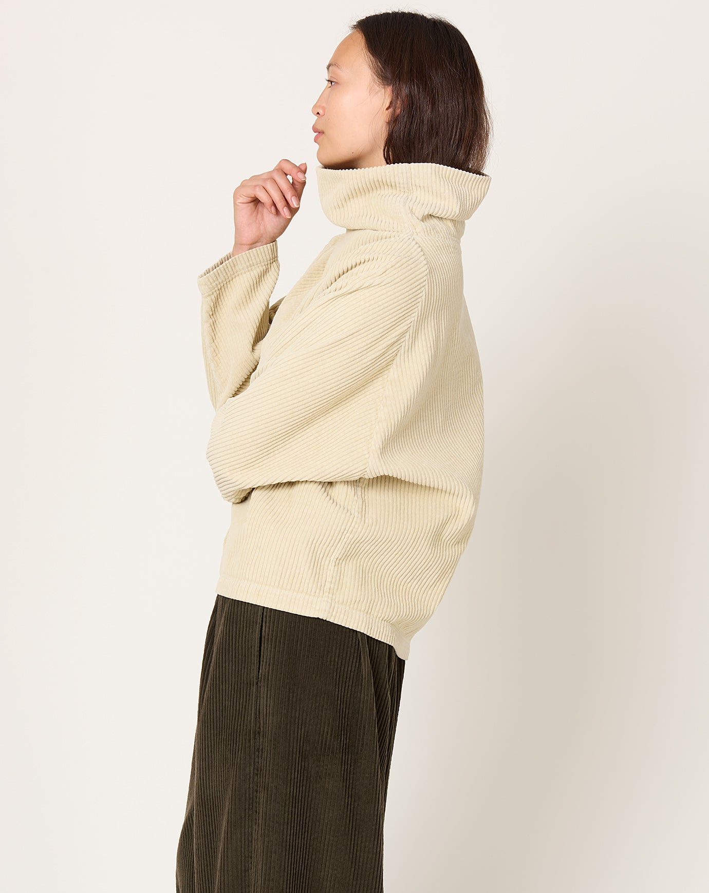 Black Crane Tube Top in Ivory