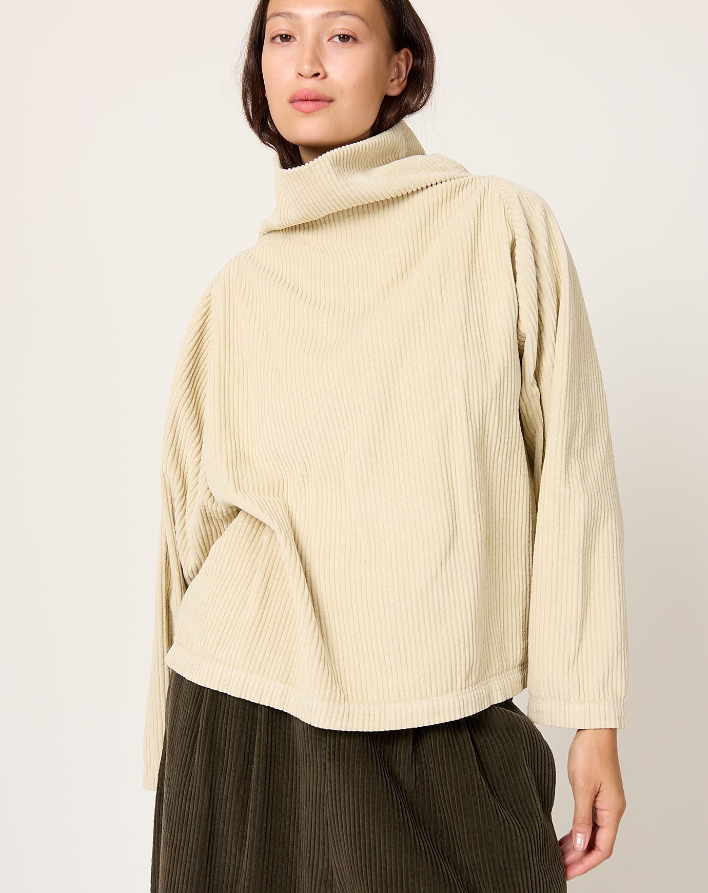 Black Crane Tube Top in Ivory