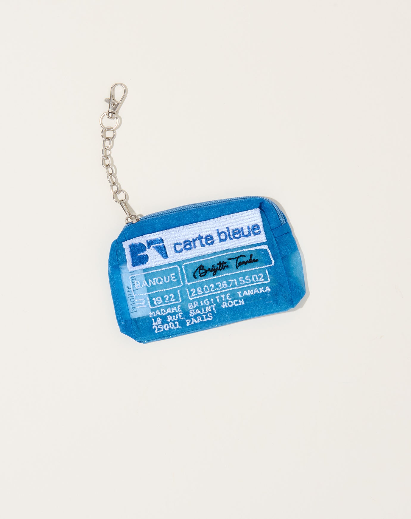 Brigitte Tanaka Organza Carte Pouch in Blue