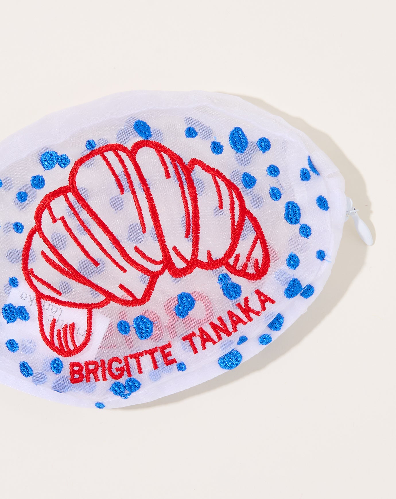 Brigitte Tanaka Organza Croissant Pouch