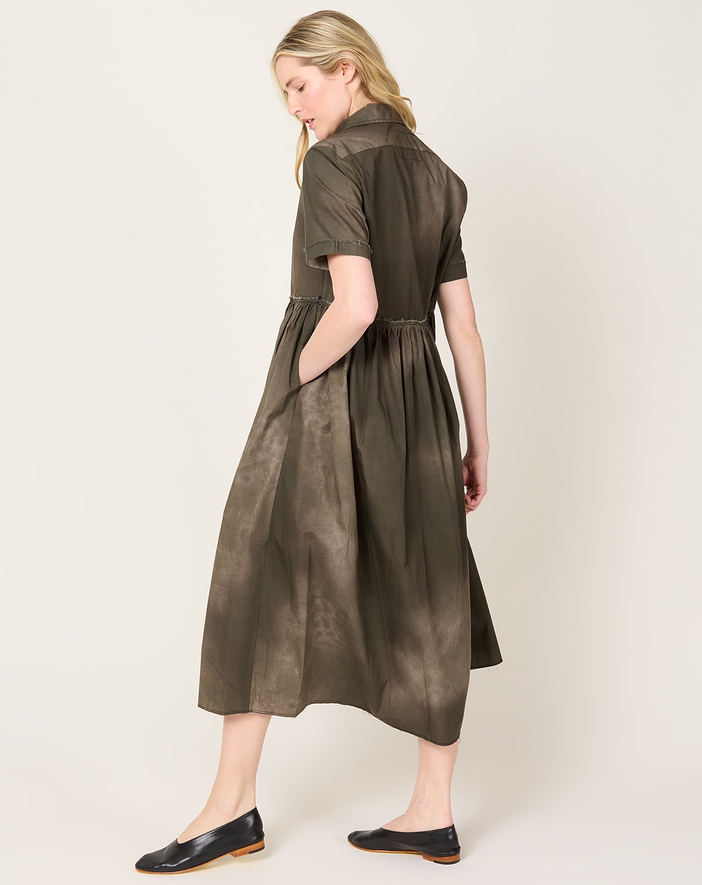 Camiel Fortgens Fast Shirt Dress in Black Sunfade