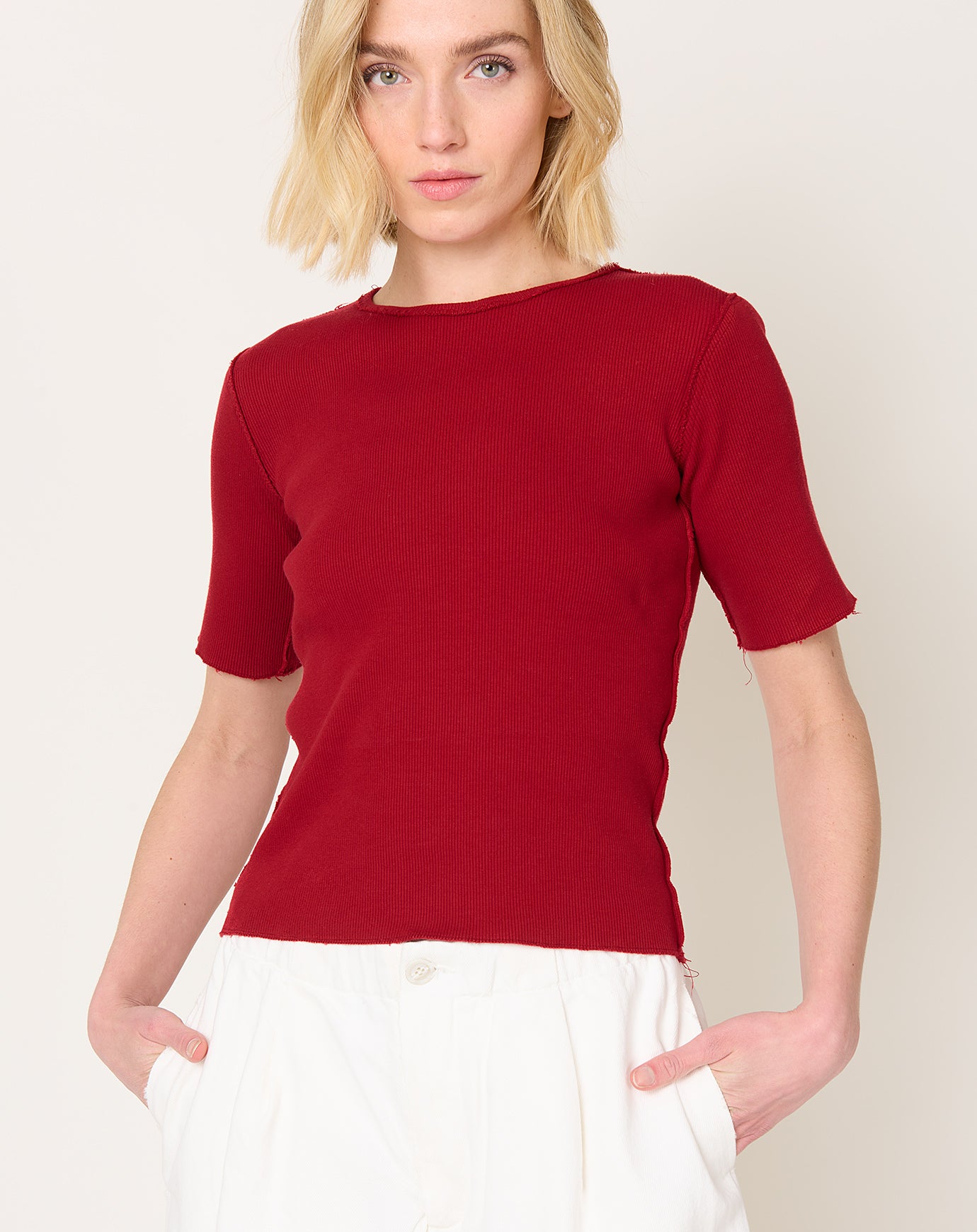 Camiel Fortgens Fitted Tee in Red