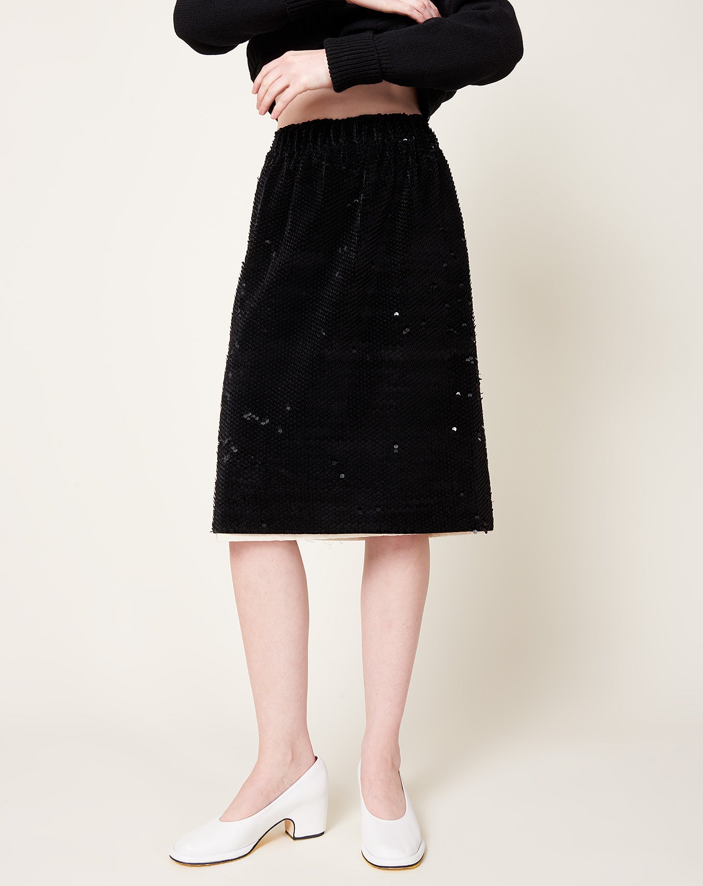 Camiel Fortgens Glitter Skirt in Black