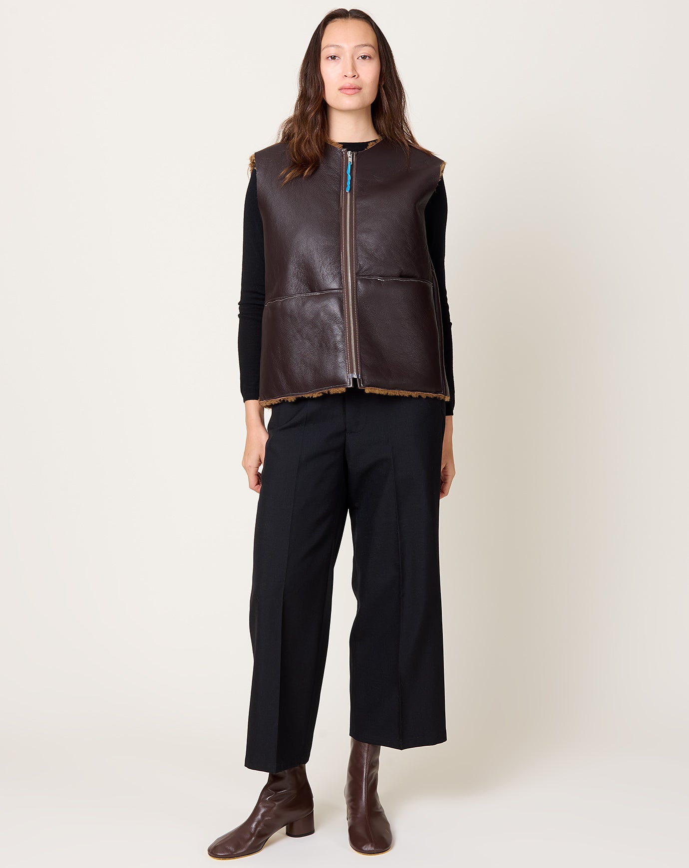 Camiel Fortgens Sheep Vest in Brown