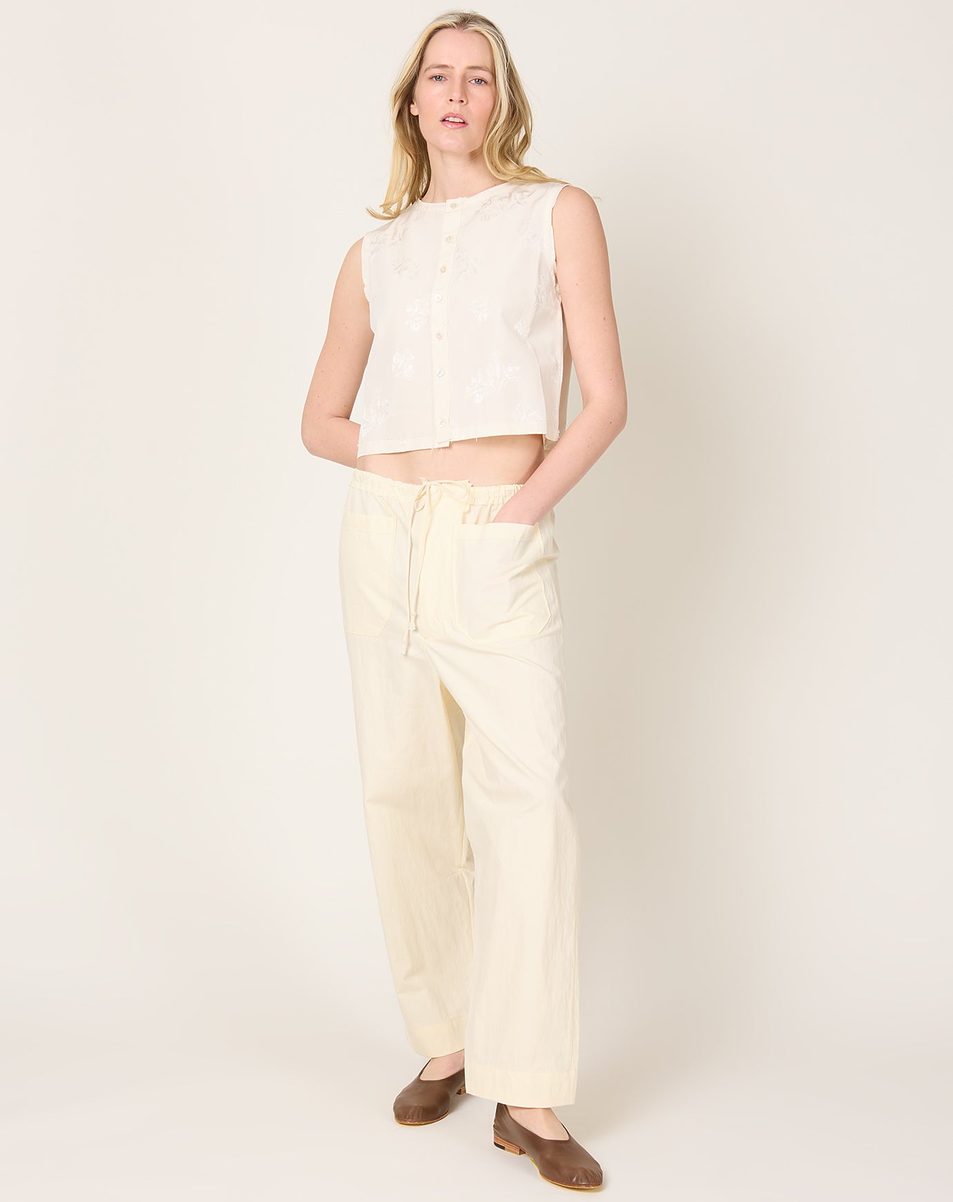 Camiel Fortgens Simple Pants in Light Yellow